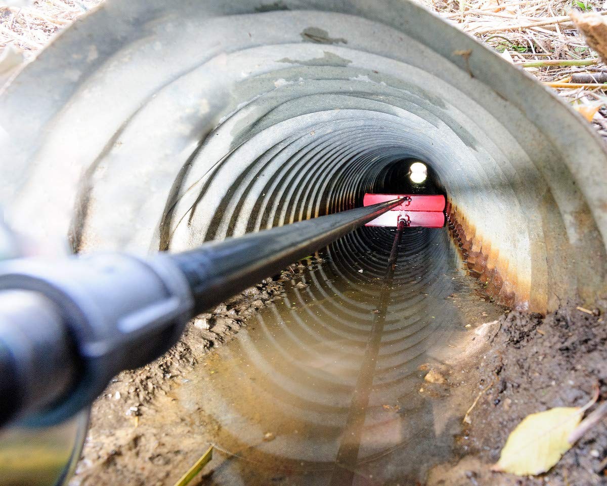 Design-All Culvert Cleaning Hand Tool, Made in USA, For cleaning a 14″ diameter