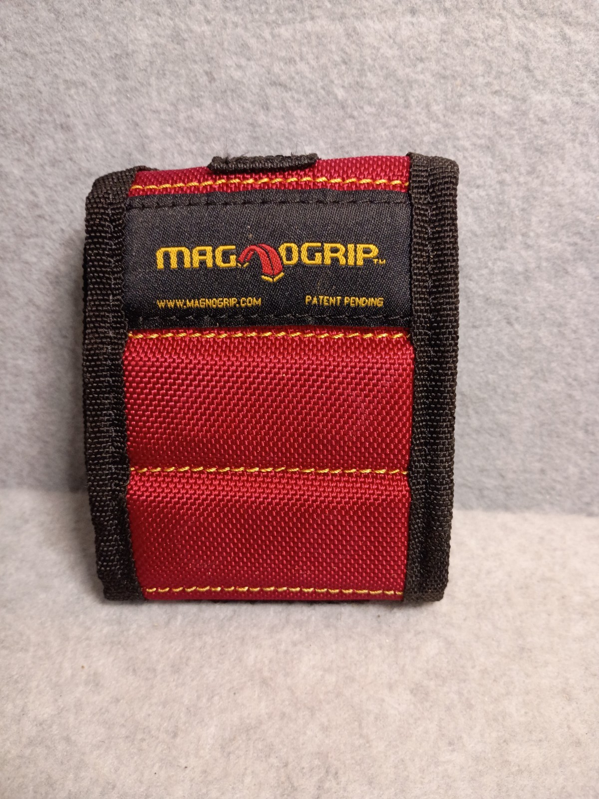 MagnoGrip Magnetic Wristband for screws and nails, Red Color
