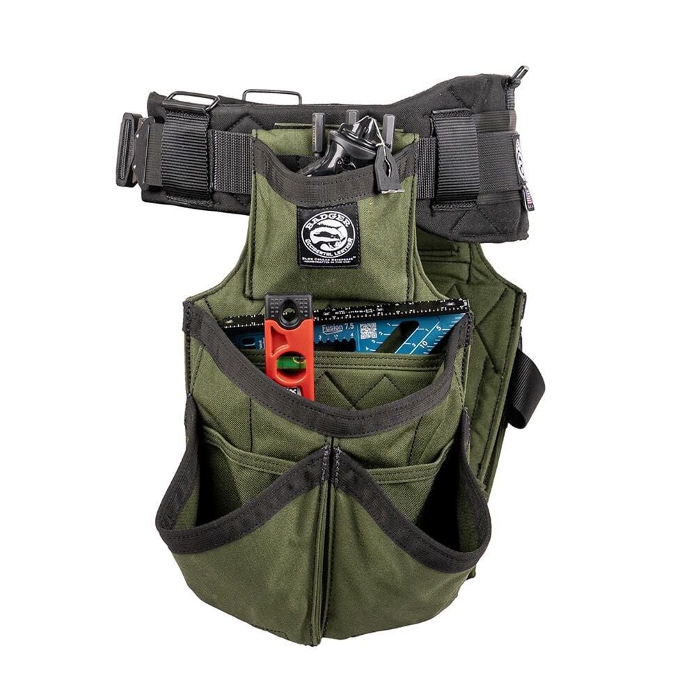 Badger Tool Belts Carpenter Tool Belt Set – Olive Small