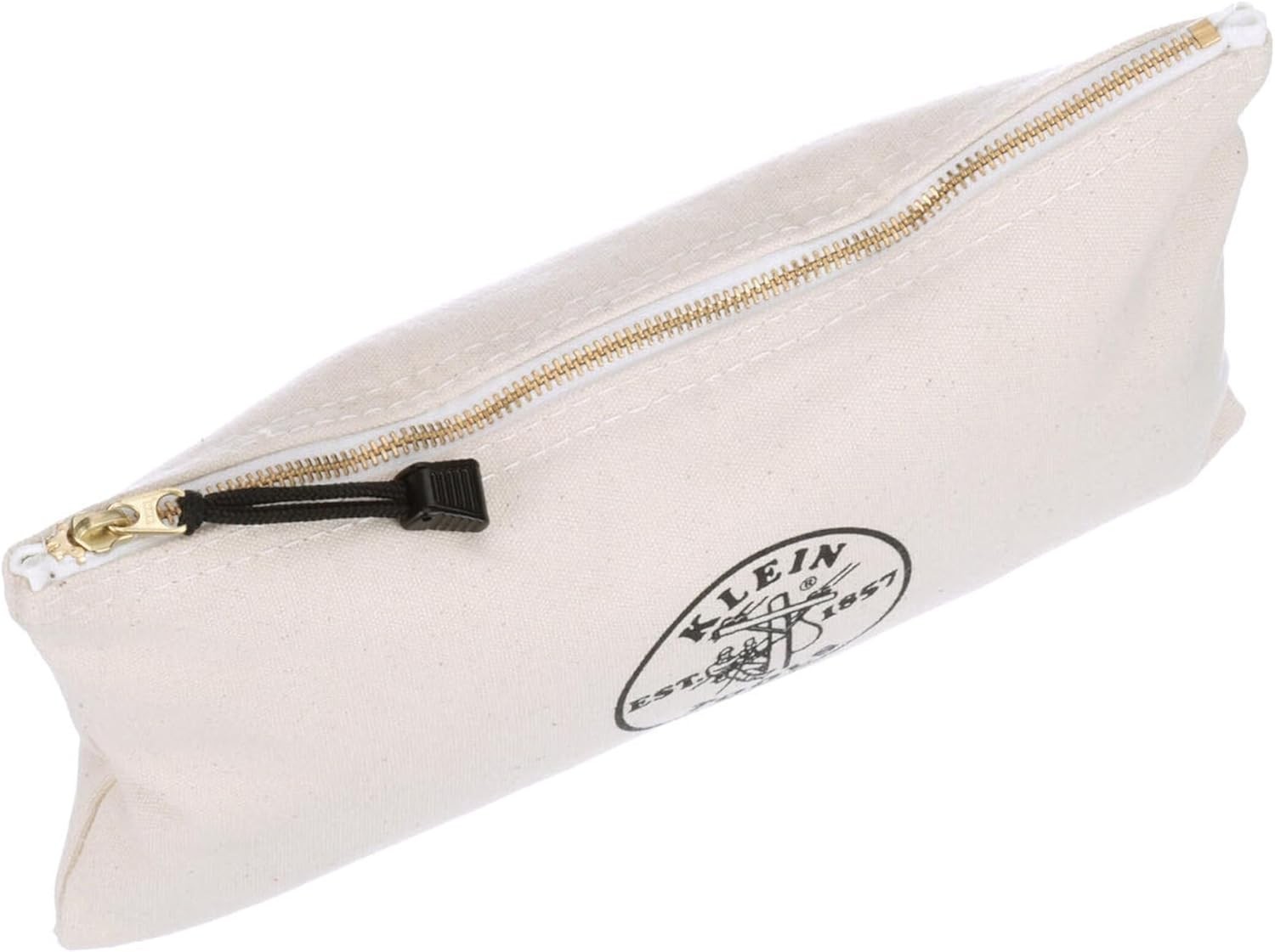 Versatile Canvas Tool Pouch with Shoulder Strap & Heavy-Duty Zipper Closure