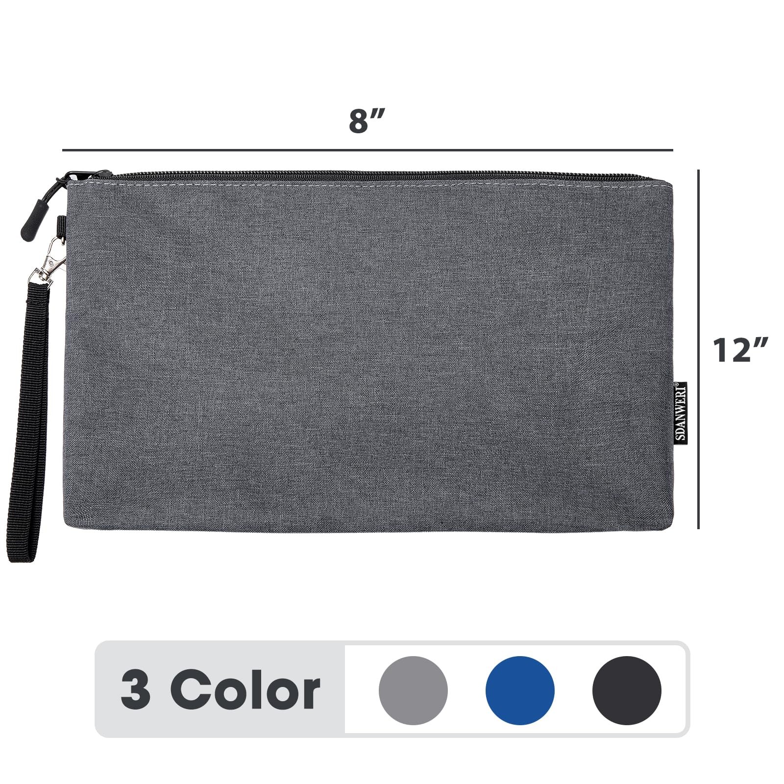 1Pack 12 Inch Tool Bag Zipper Pouch, Small Tool Pouch, Utility Multipurpose S…