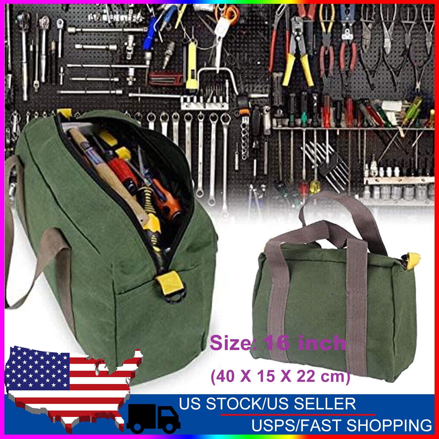 Tool Top Bags Bag Duffel Electrician Storage Bag Canvas Portable Waterproof