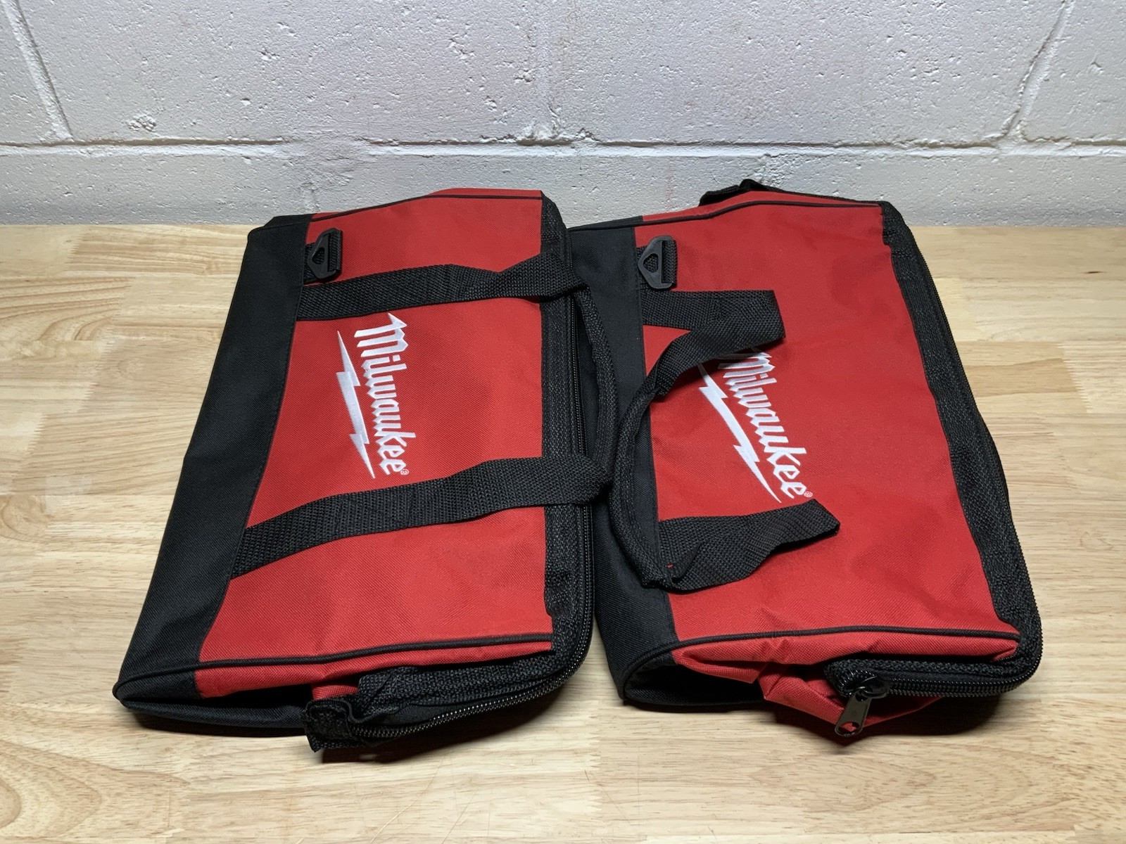 New Milwaukee 16″x10x10 Heavy Duty Canvas Tool Bag W Pockets – SET OF TWO