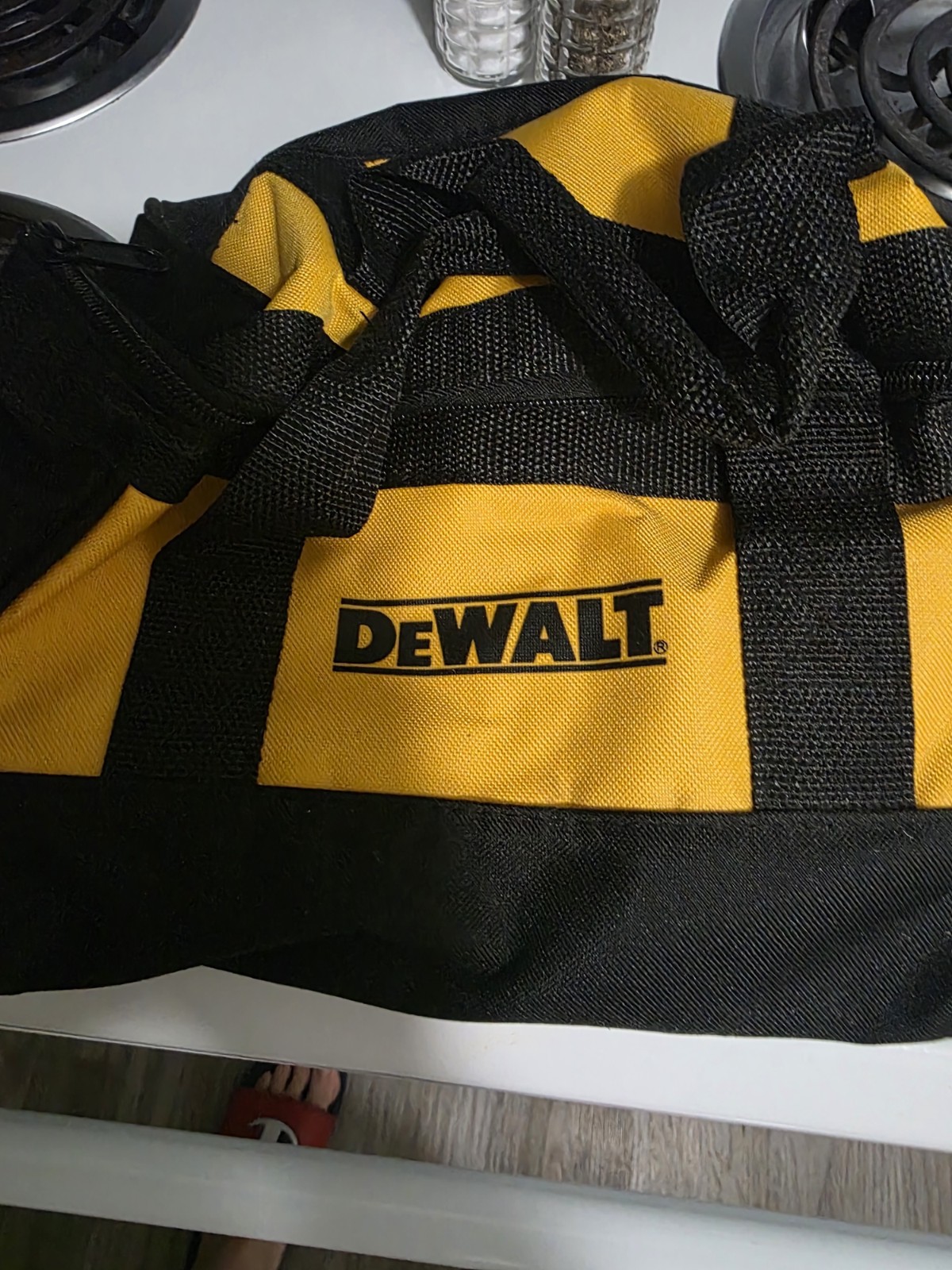 DeWalt Bag 11x8x6 Small Heavy Duty Nylon Canvas Contractor Tool Bag Case