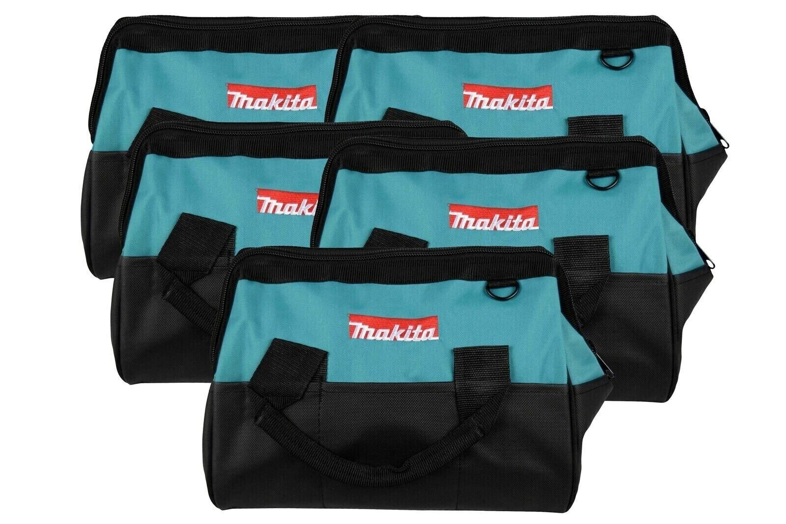 New Makita 14″ With Reinforced Handles 5 Pack Contractor Tool Bag