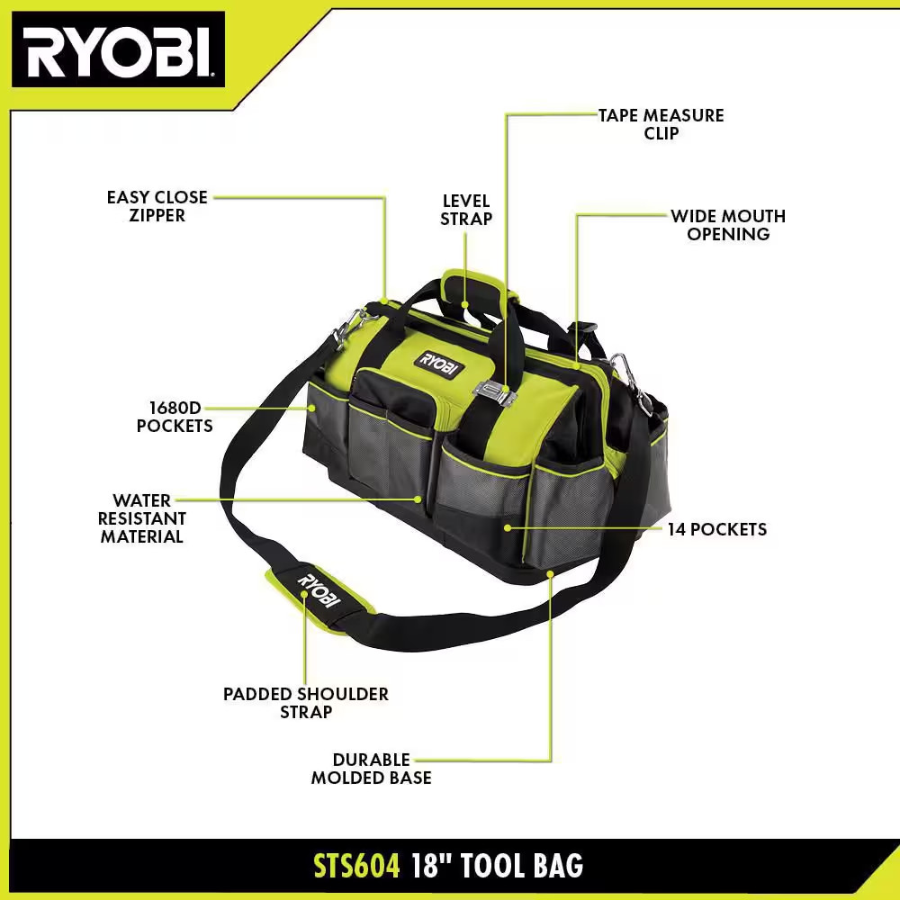 18 In. Medium Tool Bag