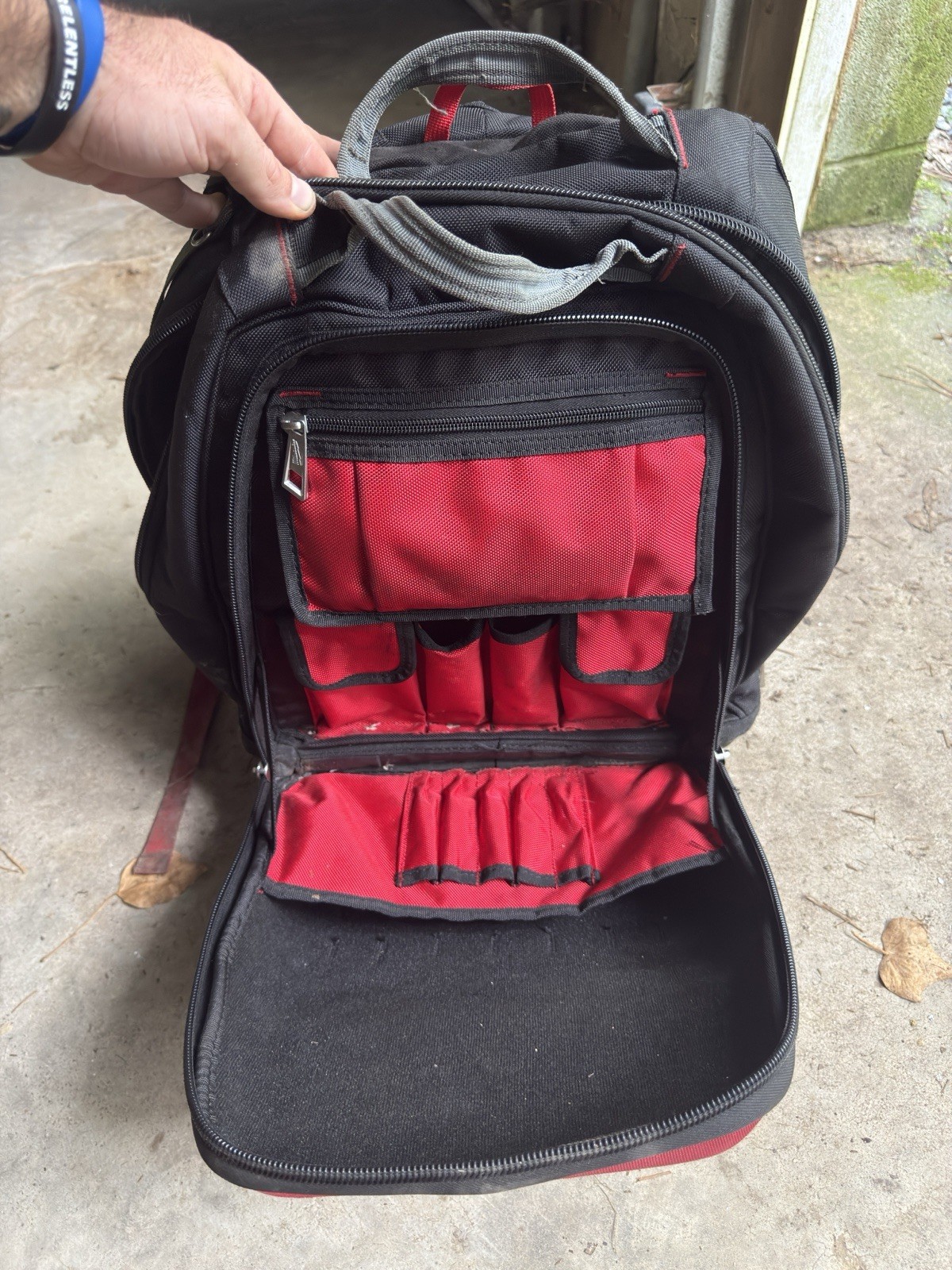 Milwaukee PACKOUT Tool Backpack Red/Black, Padded Straps, With Handle