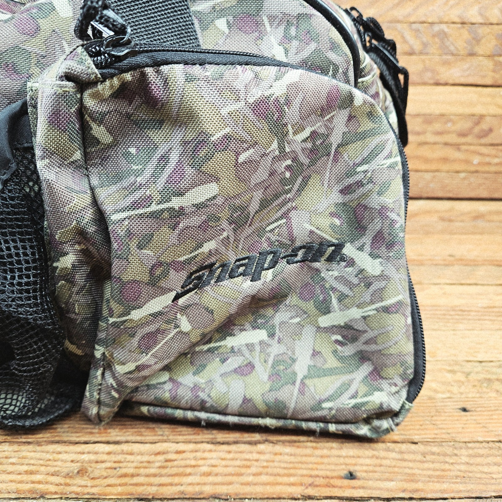 Vintage Snap-on tool Tool Camouflage Tool Bag w/Handles Zipper Closure Range Bag