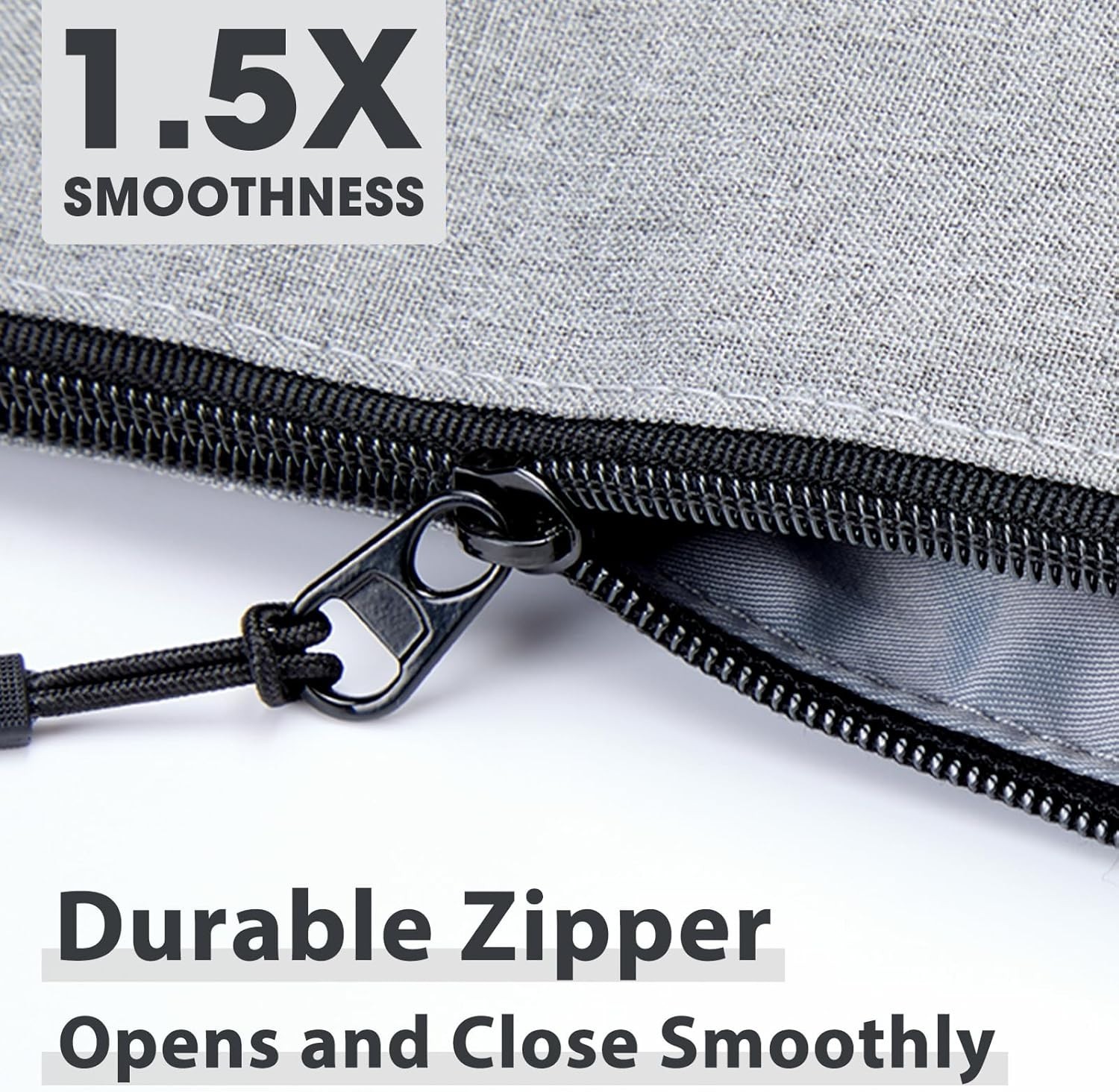 12 Inch Gray Tool Pouch Bag, Travel Organizer, Heavy Duty Polyester Grab Handle