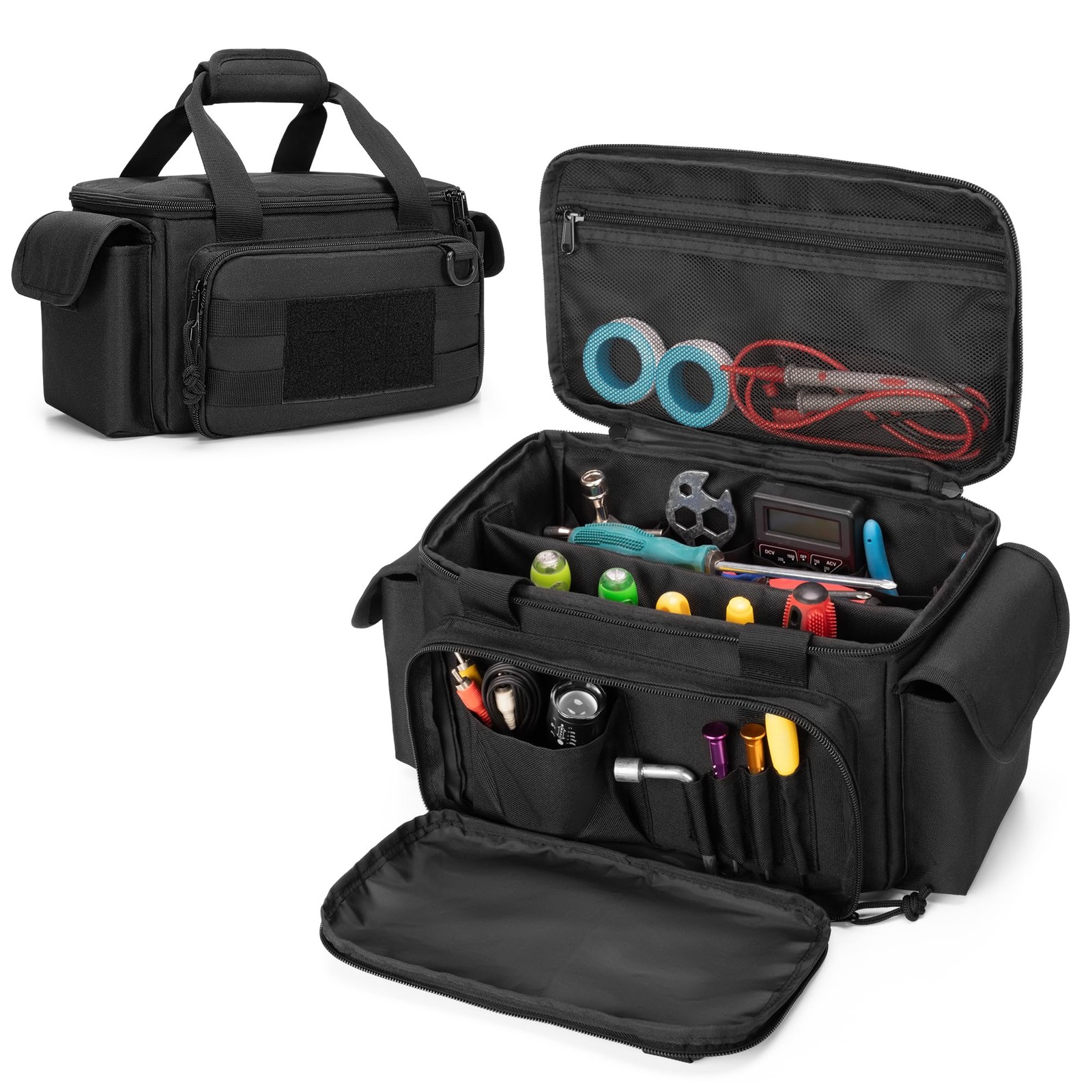 Durable Tool Bag with Padded Bottom and Anti-Friction Storage Solutions