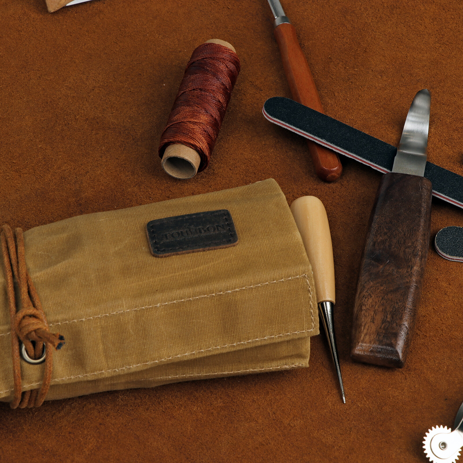 Roll up Canvas Tool Carry Holder Carving Knife Organizer Bag Handy Pouch