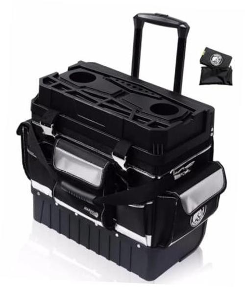 18″ Rolling Tool Bag with Wheels – Organizer for Tool Bags