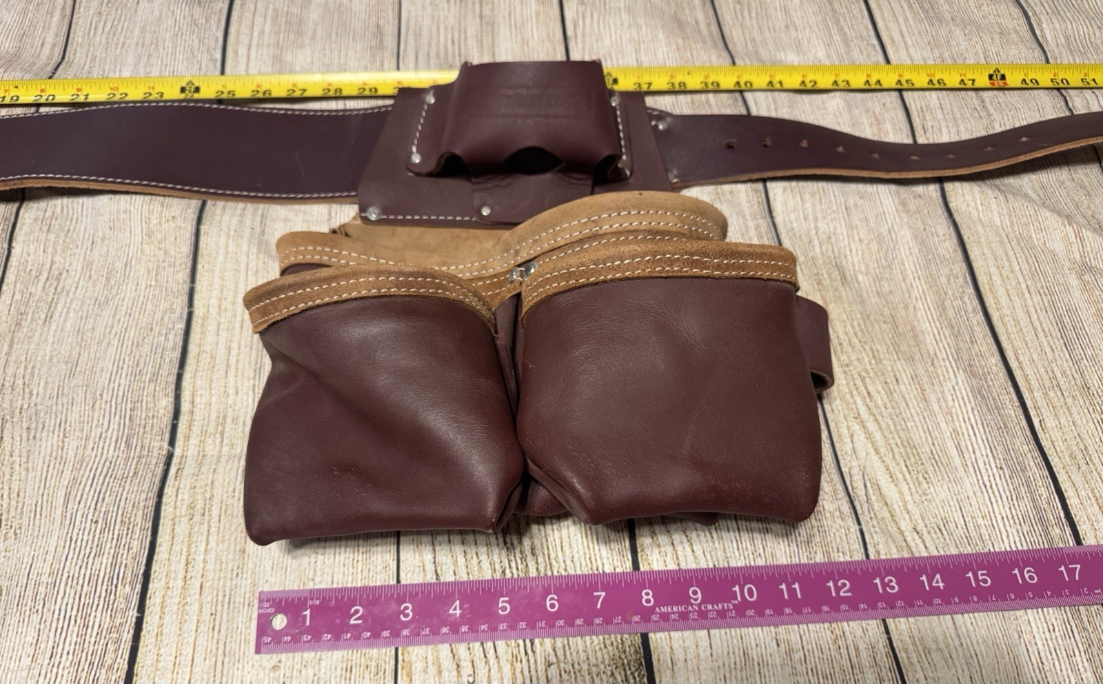 Site Gear 7 Bag 23 Pockets Framer Tool Belt Set Leather Never Used Sz XL GTubH