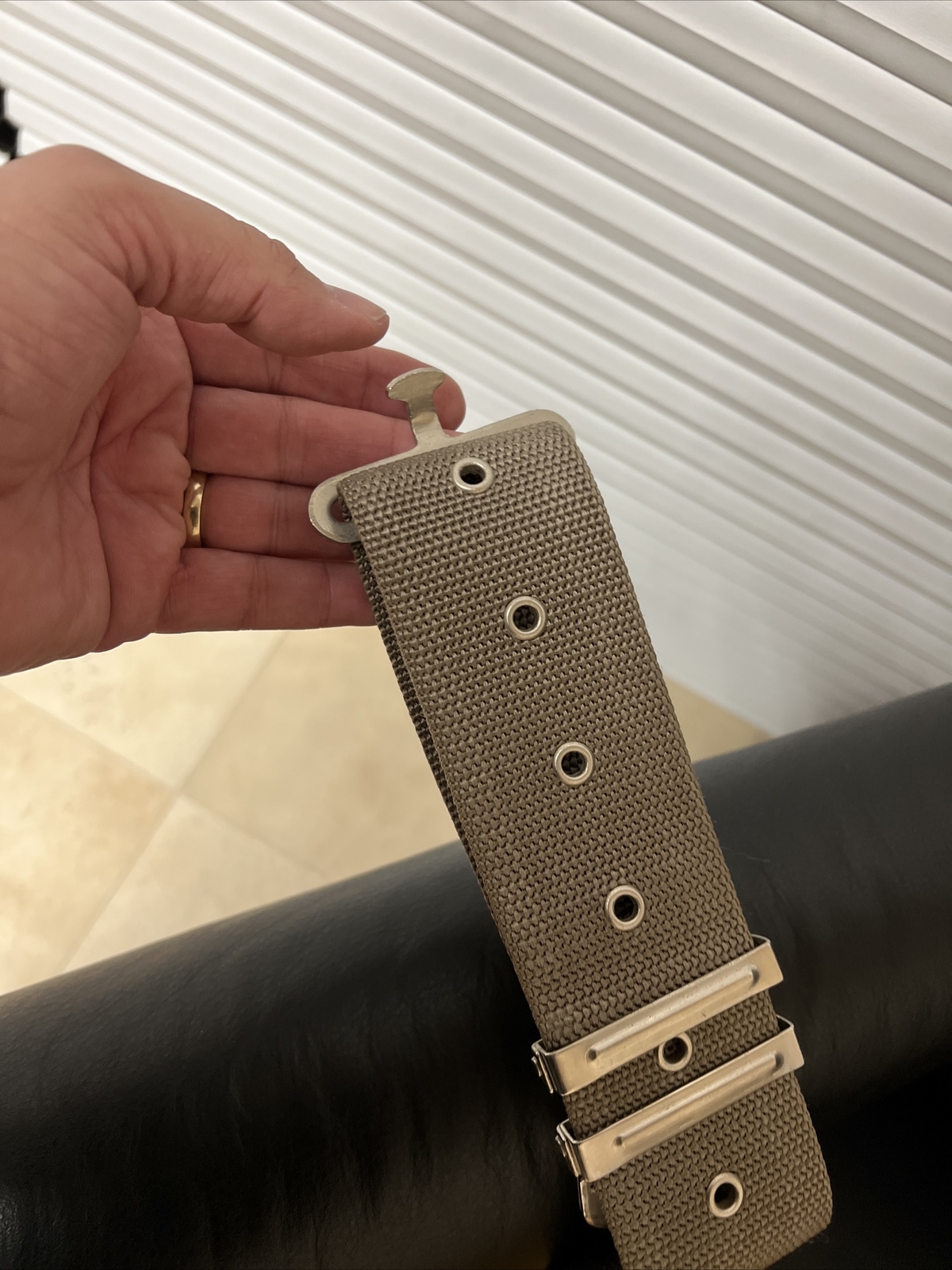 McGuire-Nicholas heavy suede cowhide tool belt model Ms490 100% Split Leather