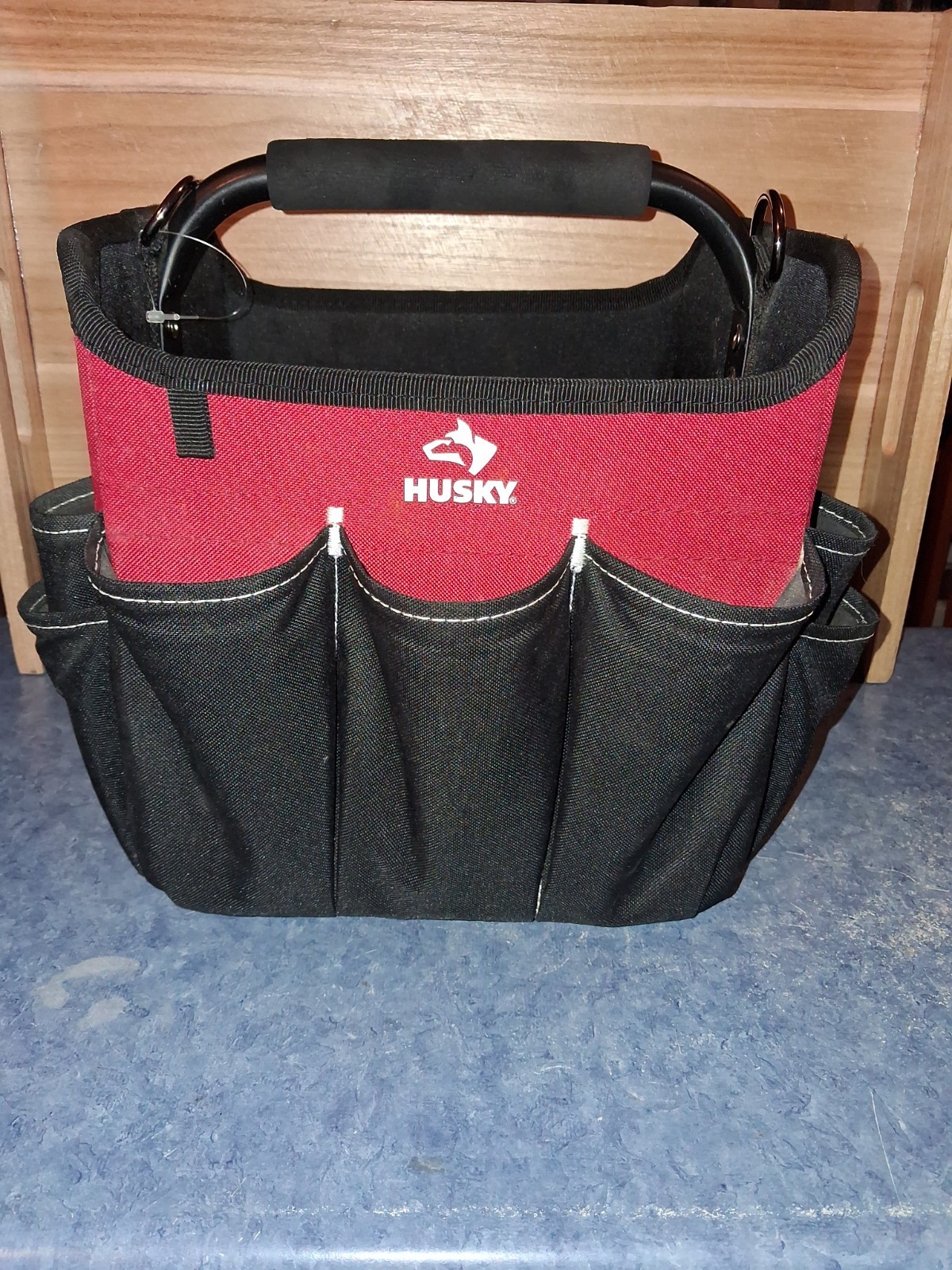 Husky 22 Pocket Tool Hard Storage Tote-Electrician-Lightly Used-No Damage!