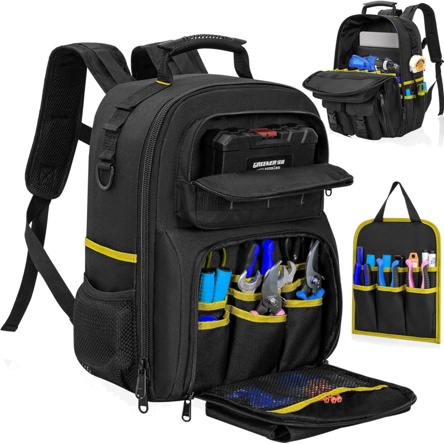 Water-Resistant Heavy Duty Tool Bag with Comfortable Shoulder Support – 28lbs