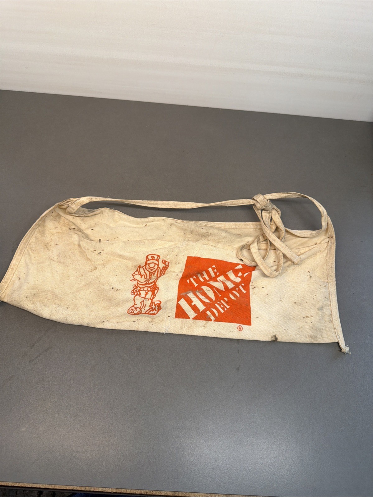 Home Depot 2 Pocket Apron Canvas Waist Tool Nail Carrier Construction B9