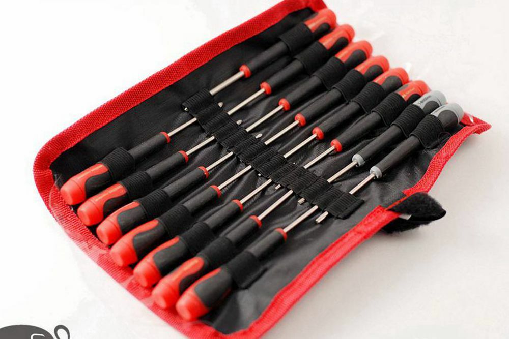 Precision Screwdriver (Max. Length 135mm) Canvas Roll Pouch Bag 200mmHx250mmW