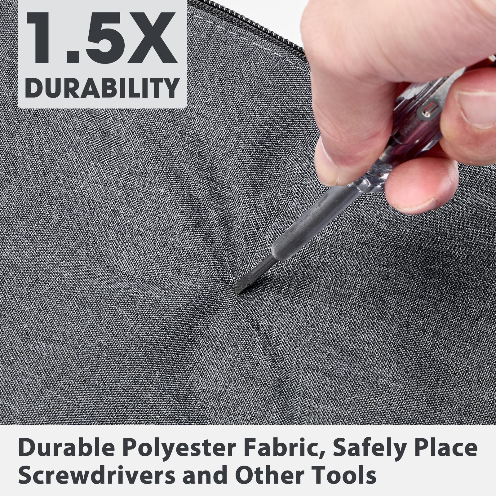 1Pack 12 Inch Tool Bag Zipper Pouch, Small Tool Pouch, Utility Multipurpose S…