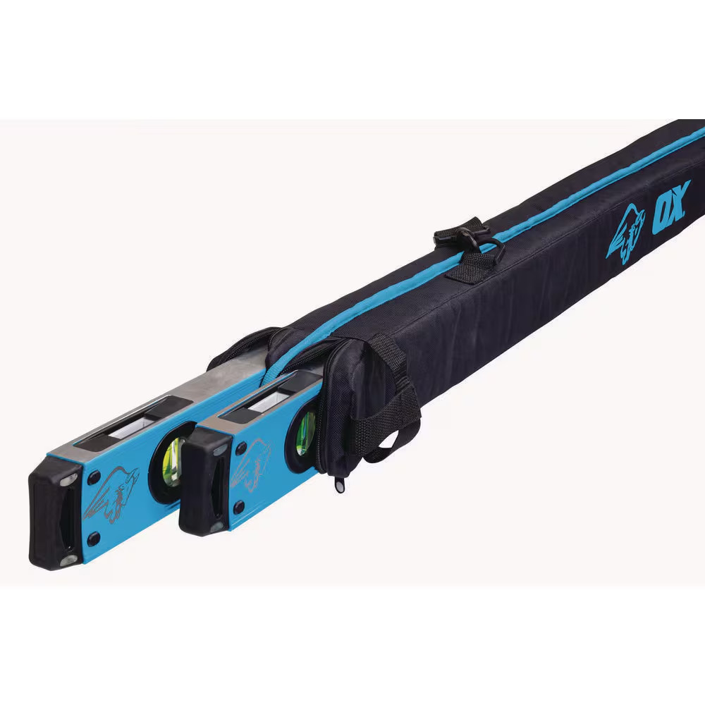 OX Tools Pro Level Bag for 3 Laser Levels, Sizes 24″ / 48″ / 72″ OX-P027501 NEW