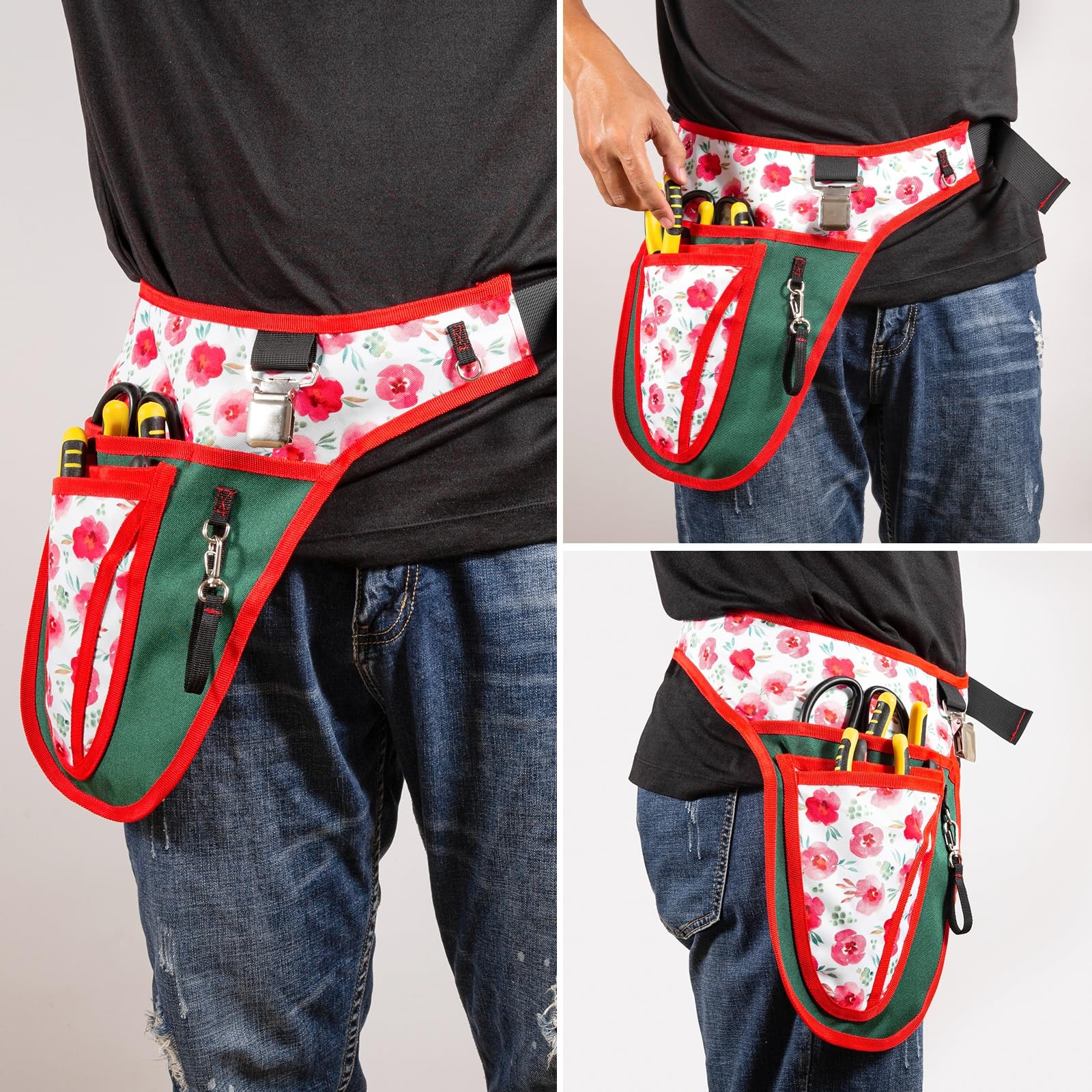 Garden Tool Belt Multi Pocket Apron Utility Organizer Adjustable Waist Pouch