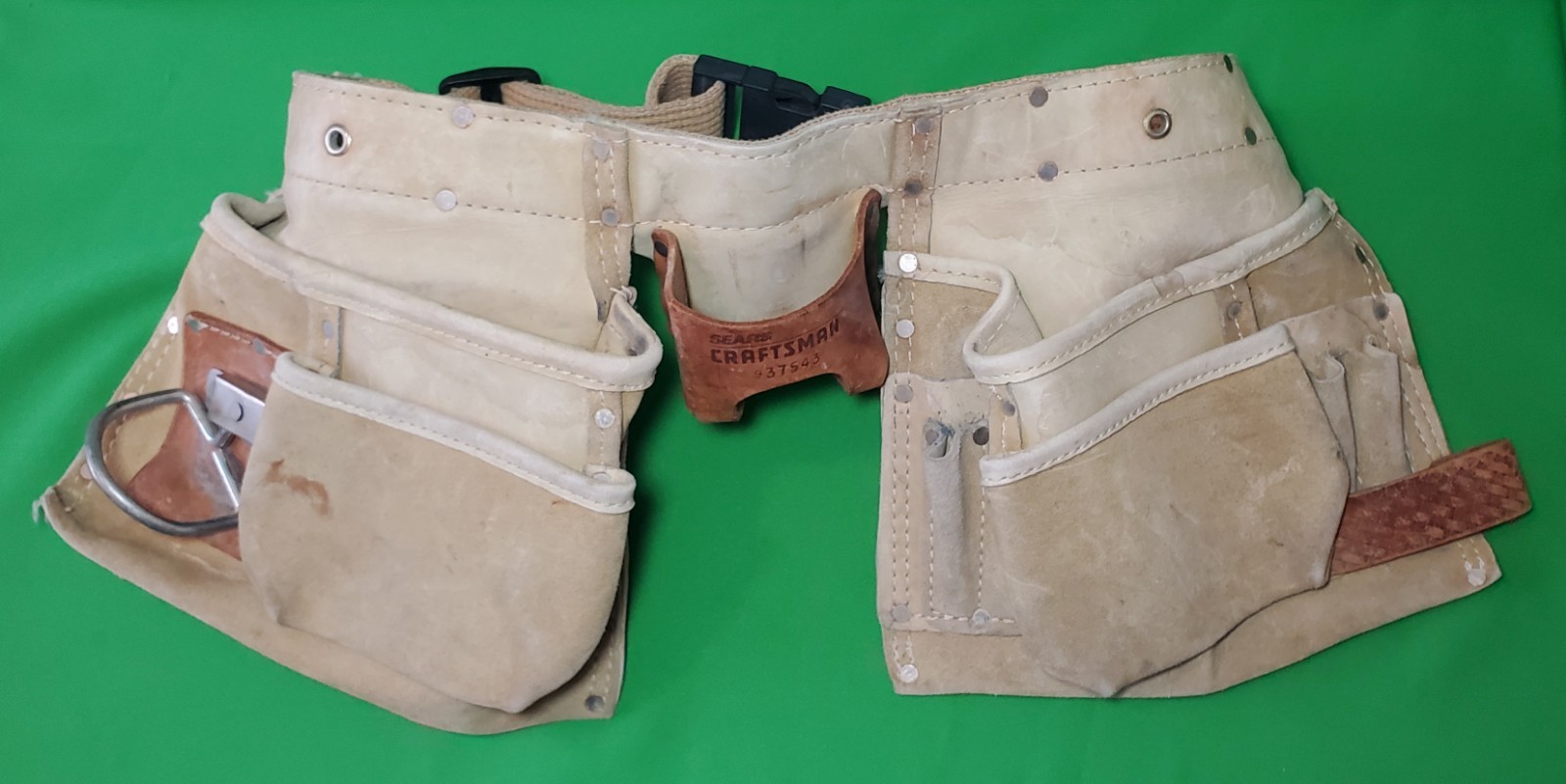 Sears Craftsman Leather Carpenters Tool Belt 937543 / 37543
