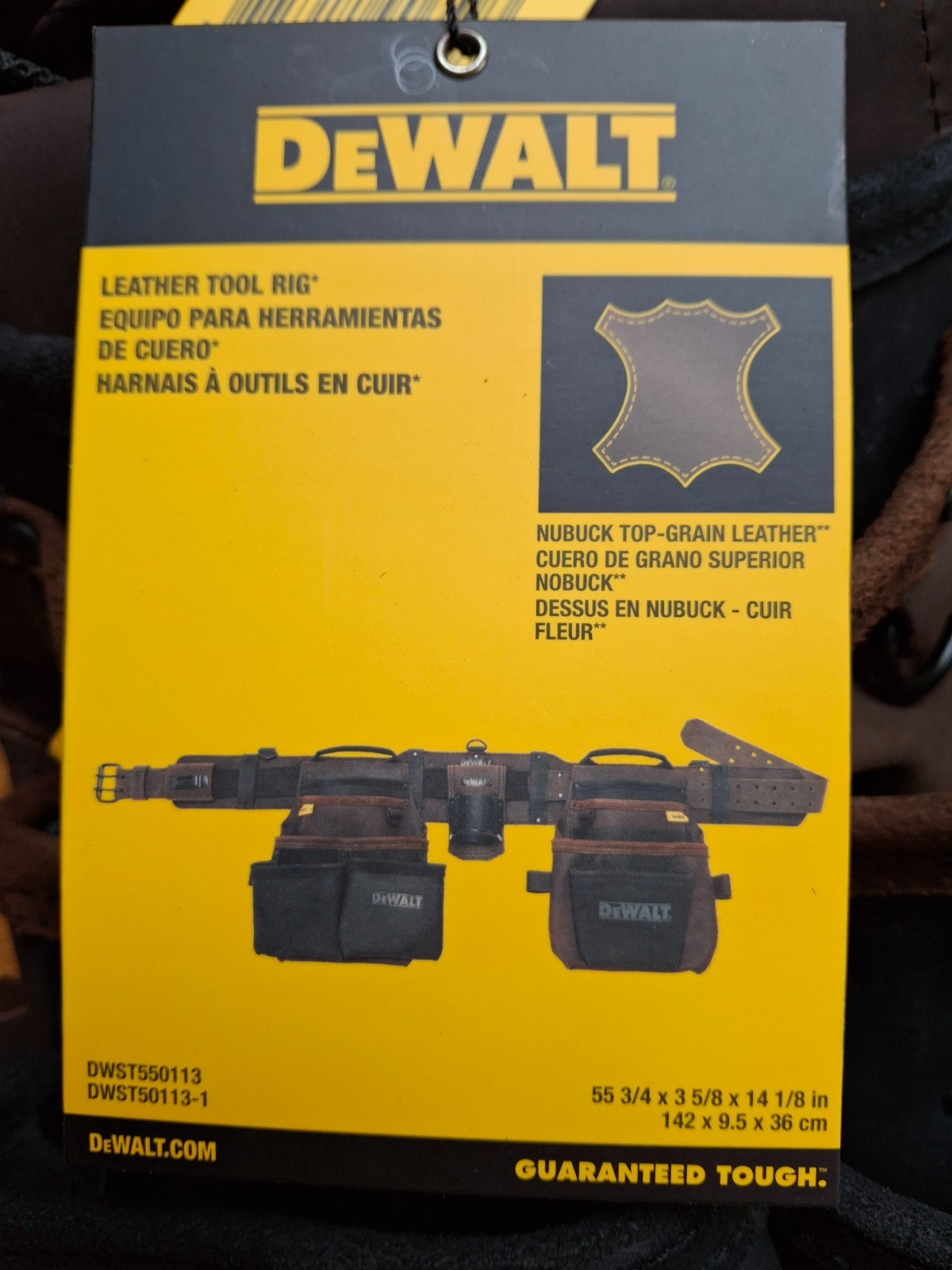 DeWalt DWST550113 Leather Tool Rig – Tool Apron – New