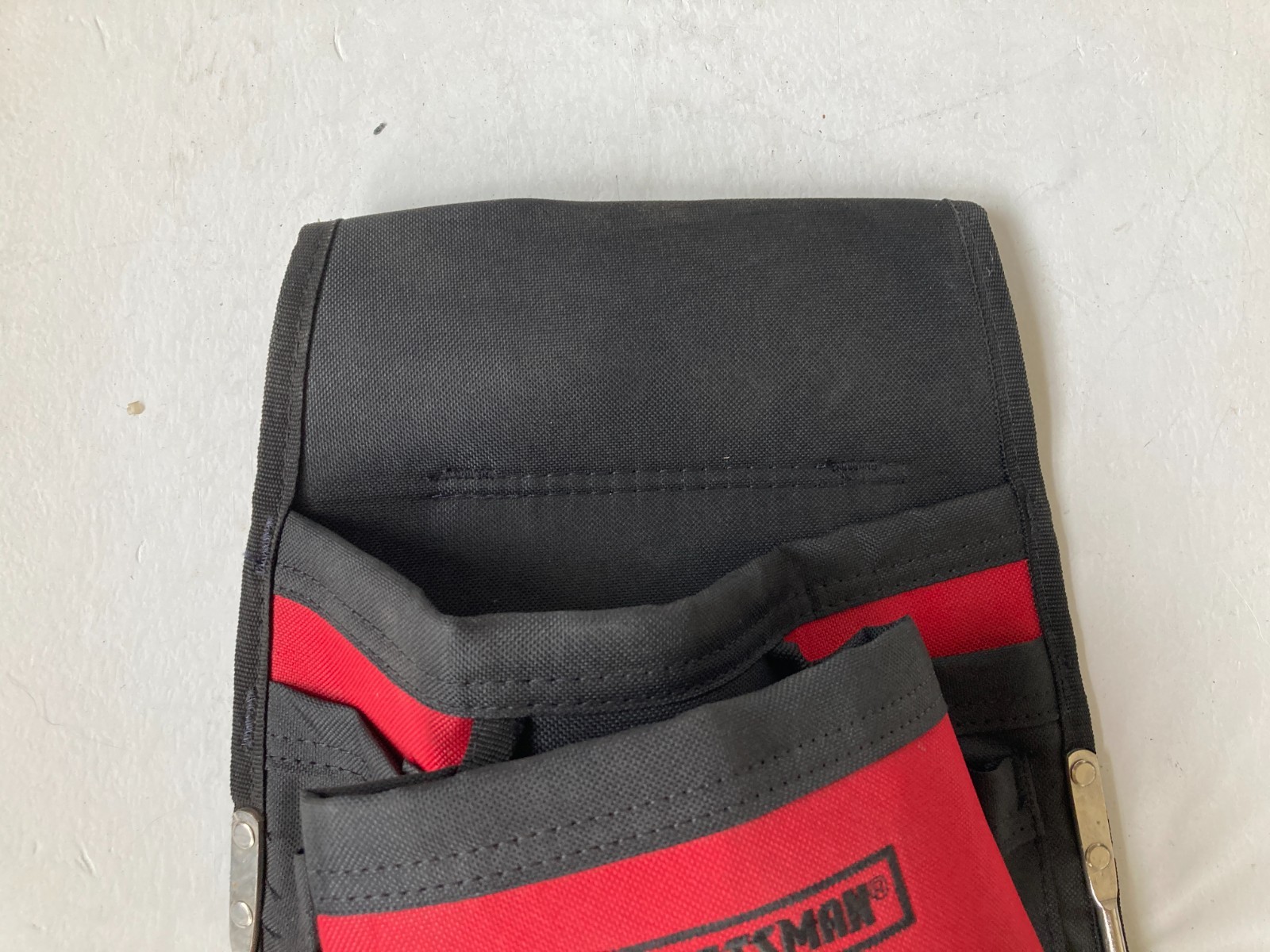 Craftsman Tool Pouch Model 40276 Red/Black Heavy Duty Multi-Pocket Belt Tool Hol