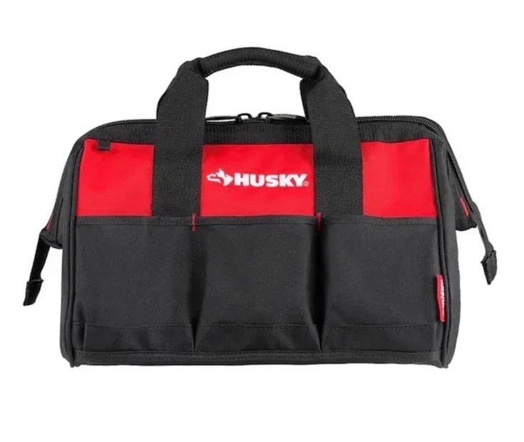 Husky 3-Piece 18 in. 15 in. 12 in. Tool Bag Combo with Water Resistant Fabric