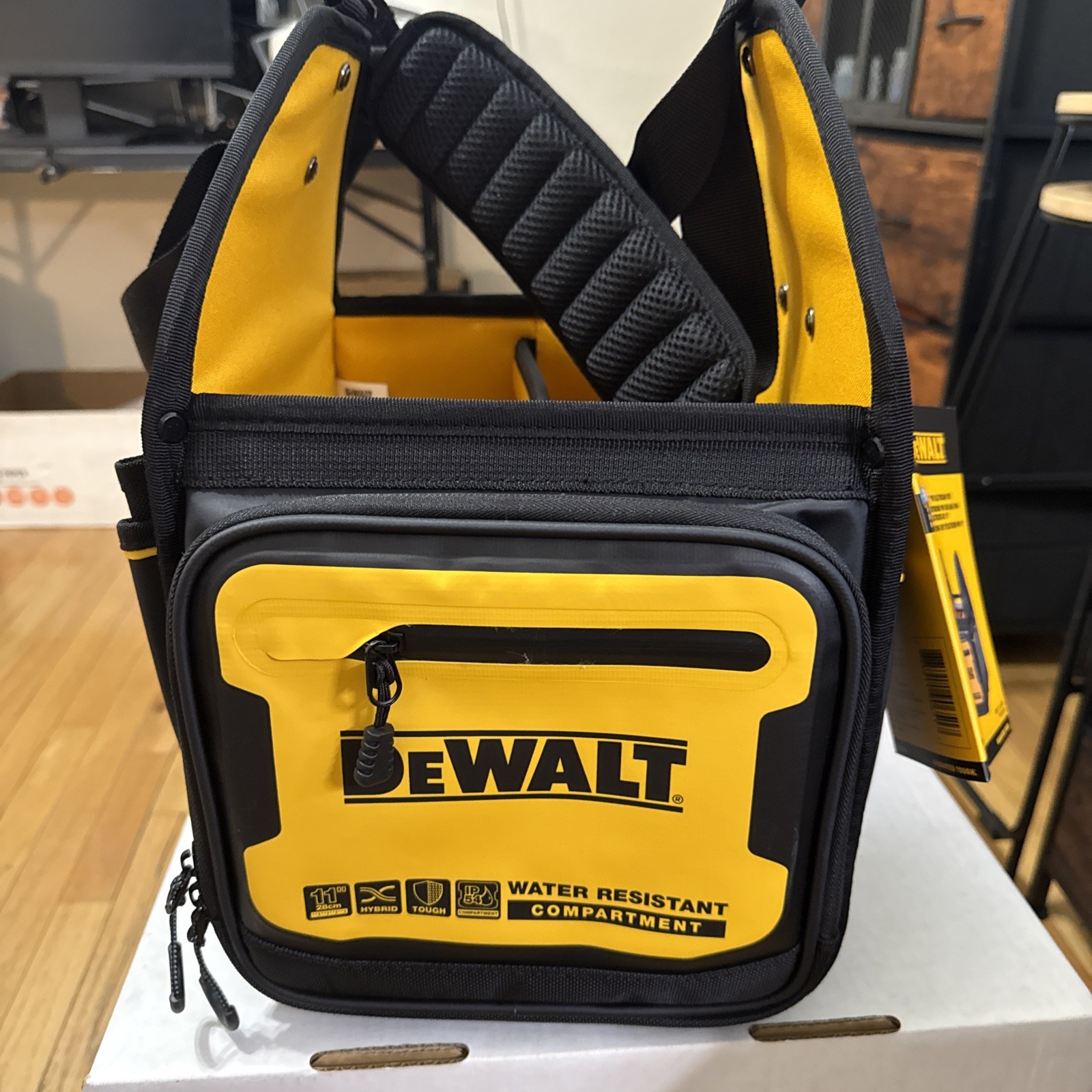 DEWALT 11″ Electrician Tote: Durable Water-Resistant Tool Bag (DWST560105)