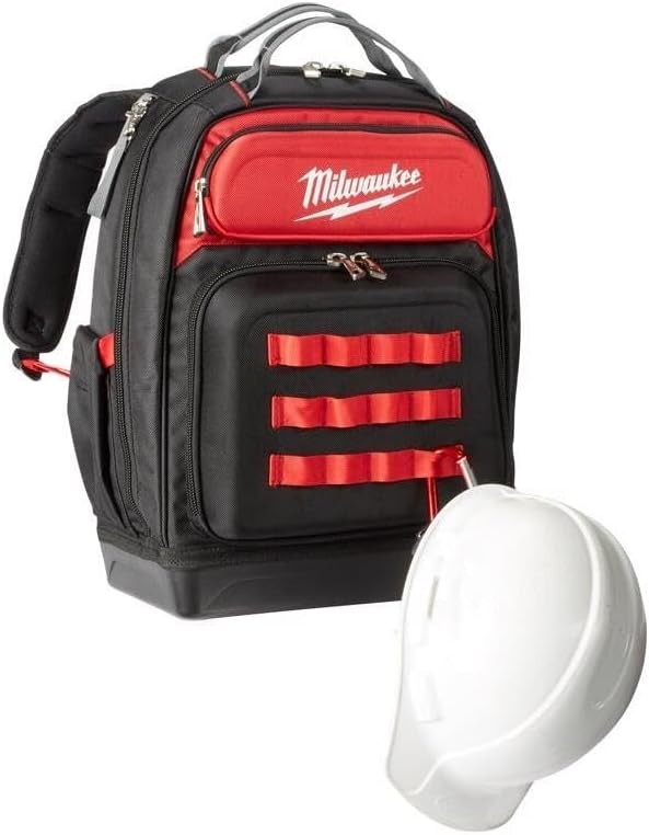 Milwaukee 48-22-8201 Ultimate Jobsite Backpack, Black/Red