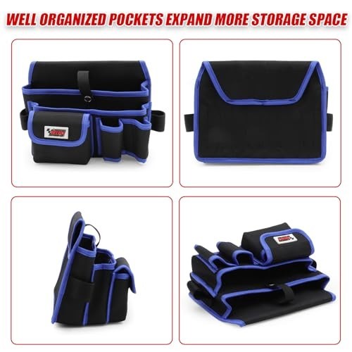 Durable 600D Oxford Cloth Tool Belt for Men – 7 Pockets, Ideal for Electricians,