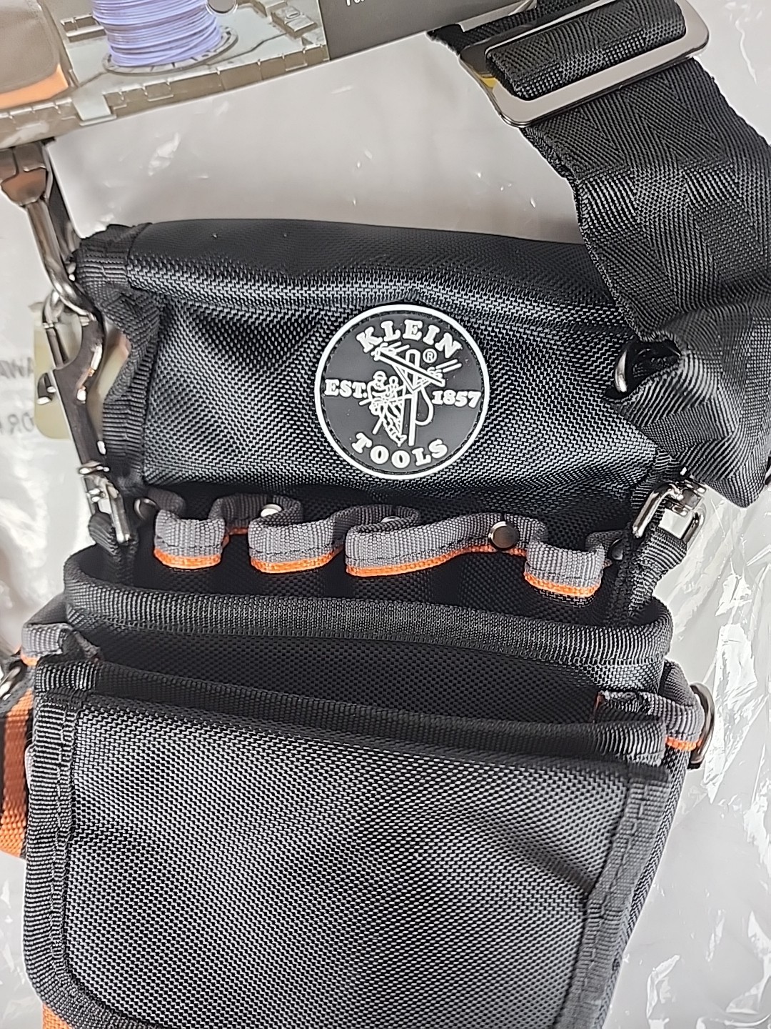 Tool Pouch Heavy Duty 9 Pockets Reinforced Bottom Electric Tape Holder