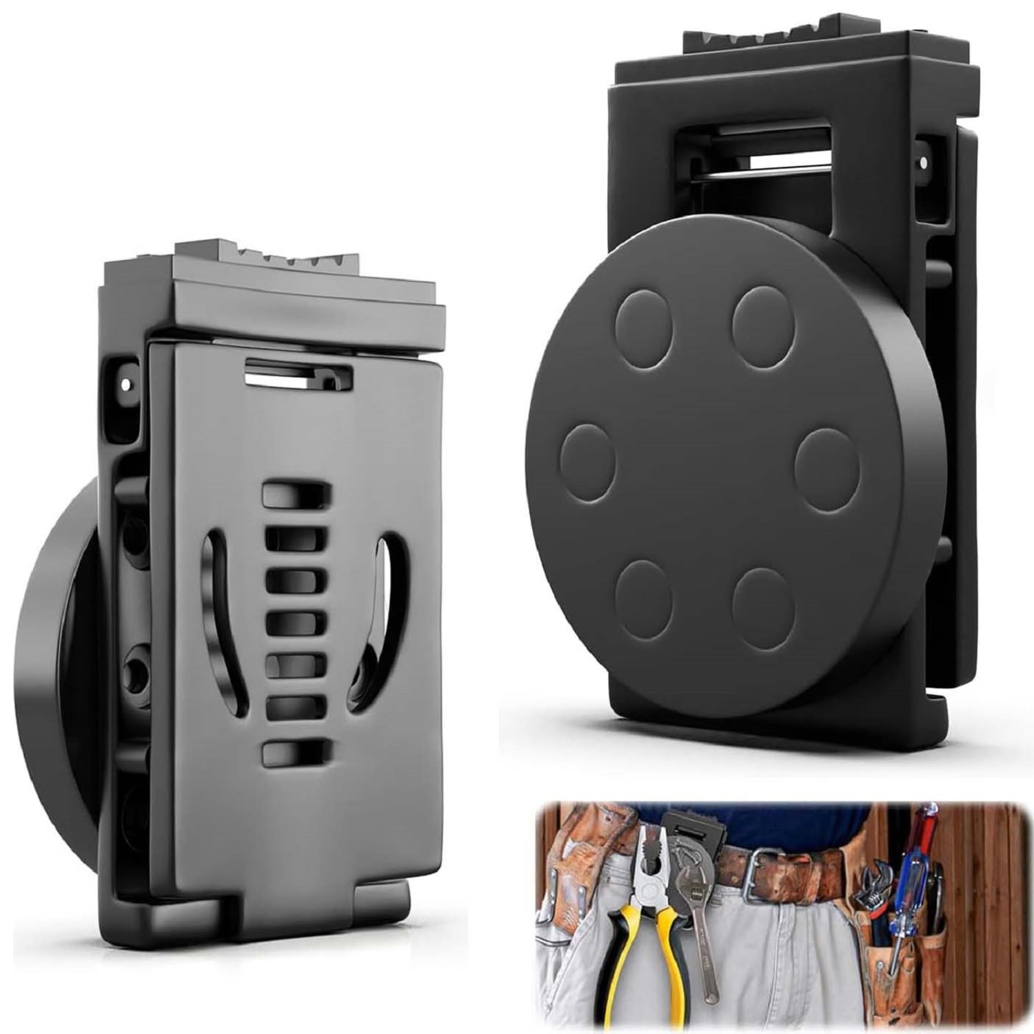 Magnetic Tool Belt Clip Heavy Duty Holster Strong Tool Holder for Tools