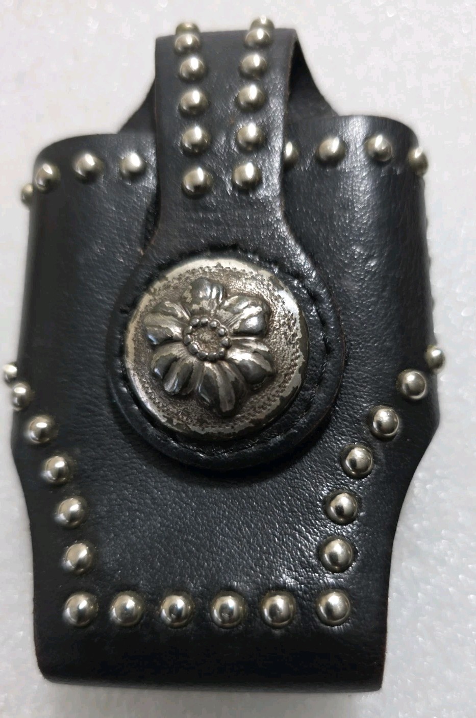 Western Studded Leather Belt Case 4.25″H x 2.5 W x 1″L For Lighter/Small Tools