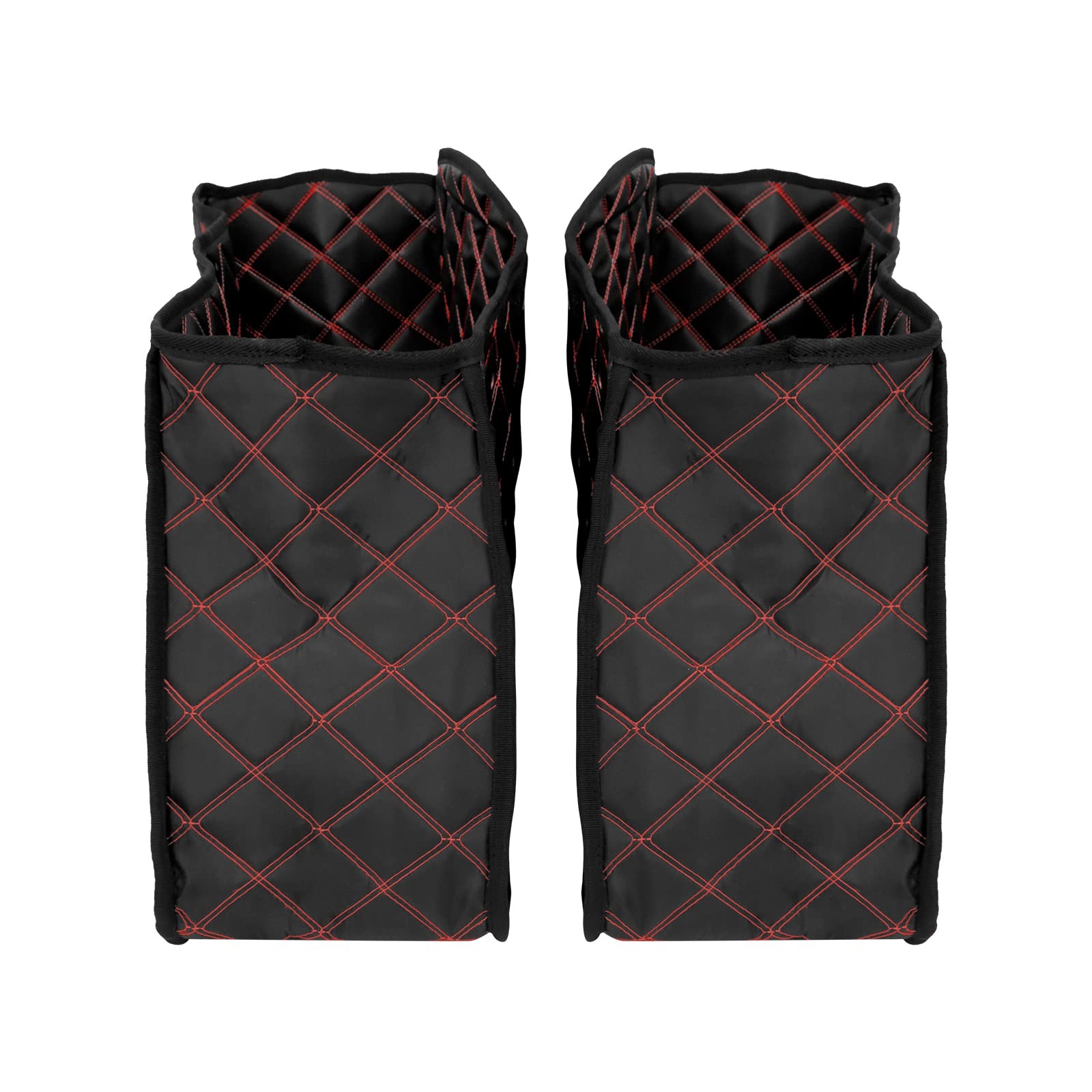 Saddlebag Liners Carpet Insert with Red Stitching for Non-Stretched Non-Taper…