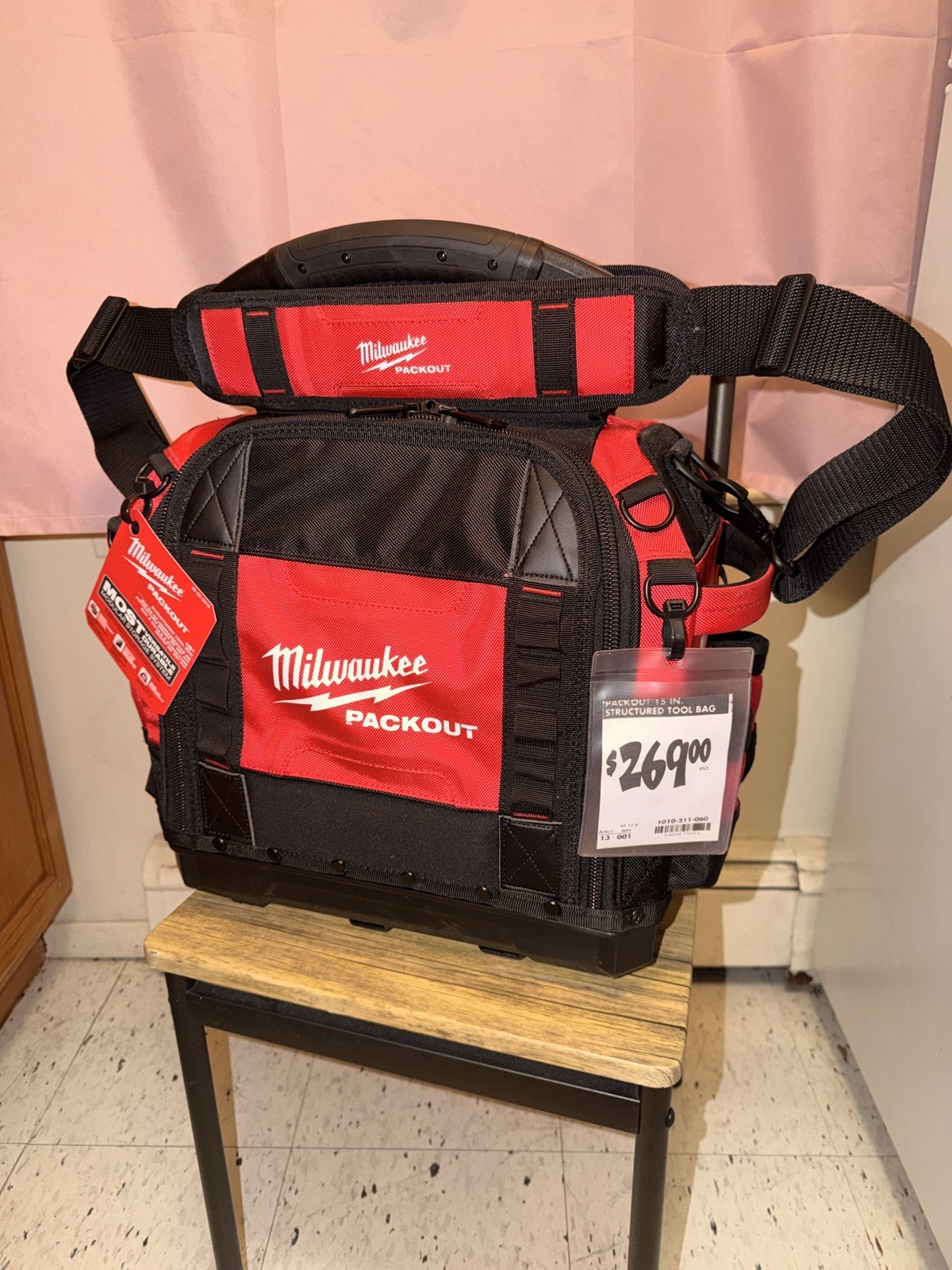 NEW Milwaukee PACKOUT 15” Structured Tool Bag 48-22-8316 Heavy Duty 65 Pockets