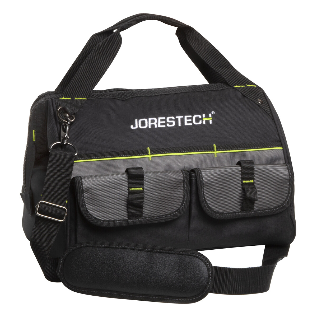 Tool BAG 16 Inch 22 Pockets 16″ x 10″ x 11″ Storage Wide Mouth 30 L JORESTECH