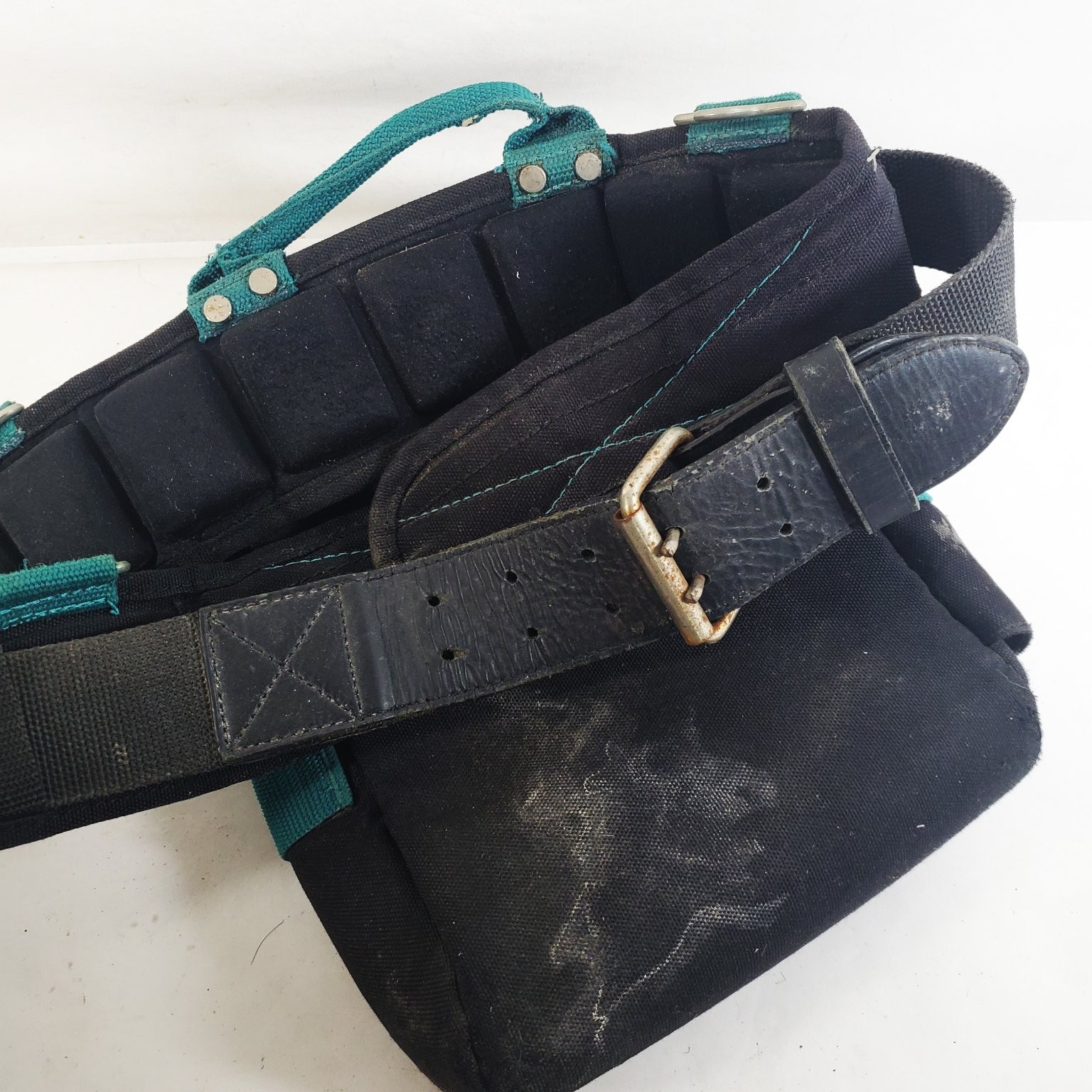 Gatorback Tool Belt Pouch Padded Black Teal Contractor Force