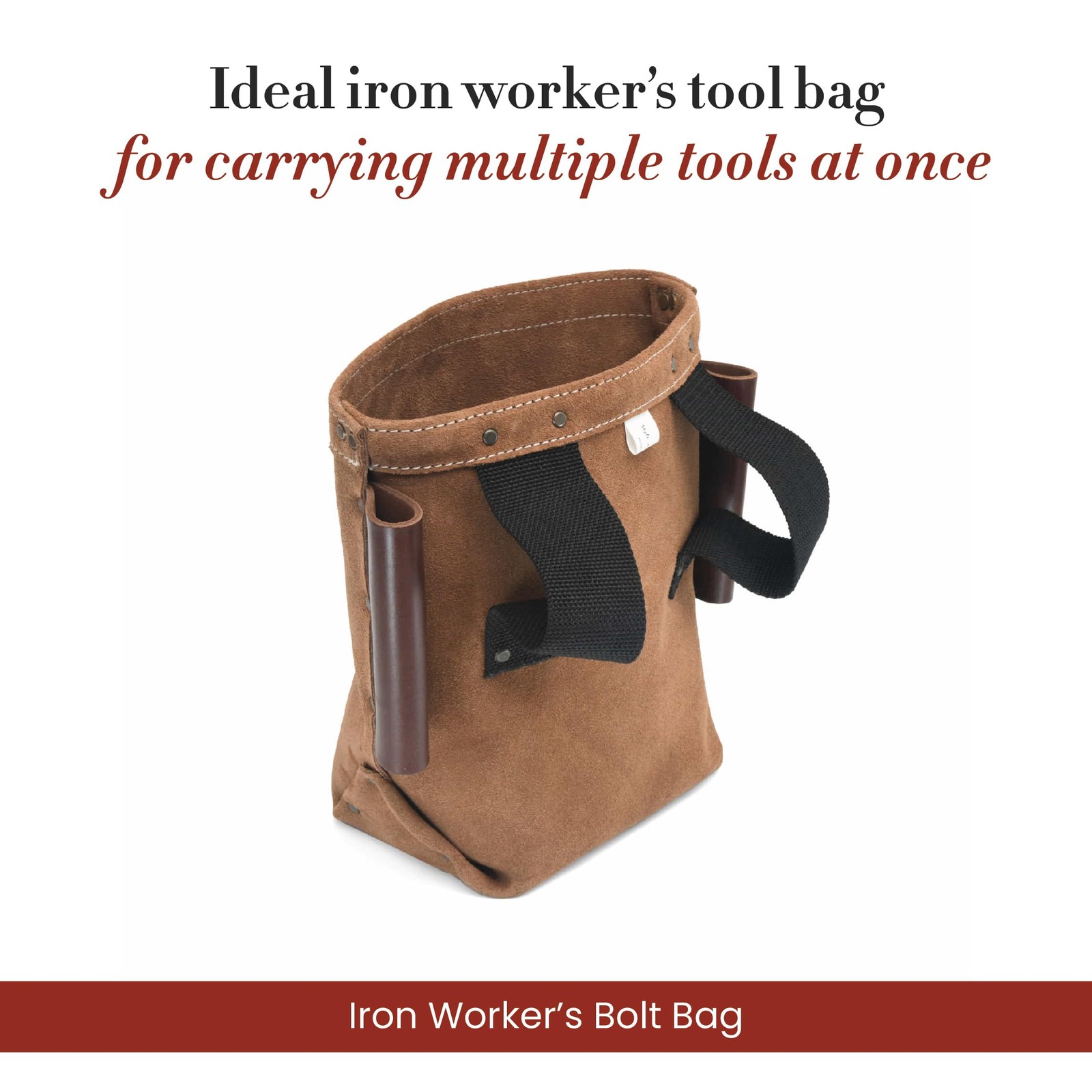 Style N Craft Iron Workers Bolt Bag Double Bull Pin Leather Loops Heavy-Duty