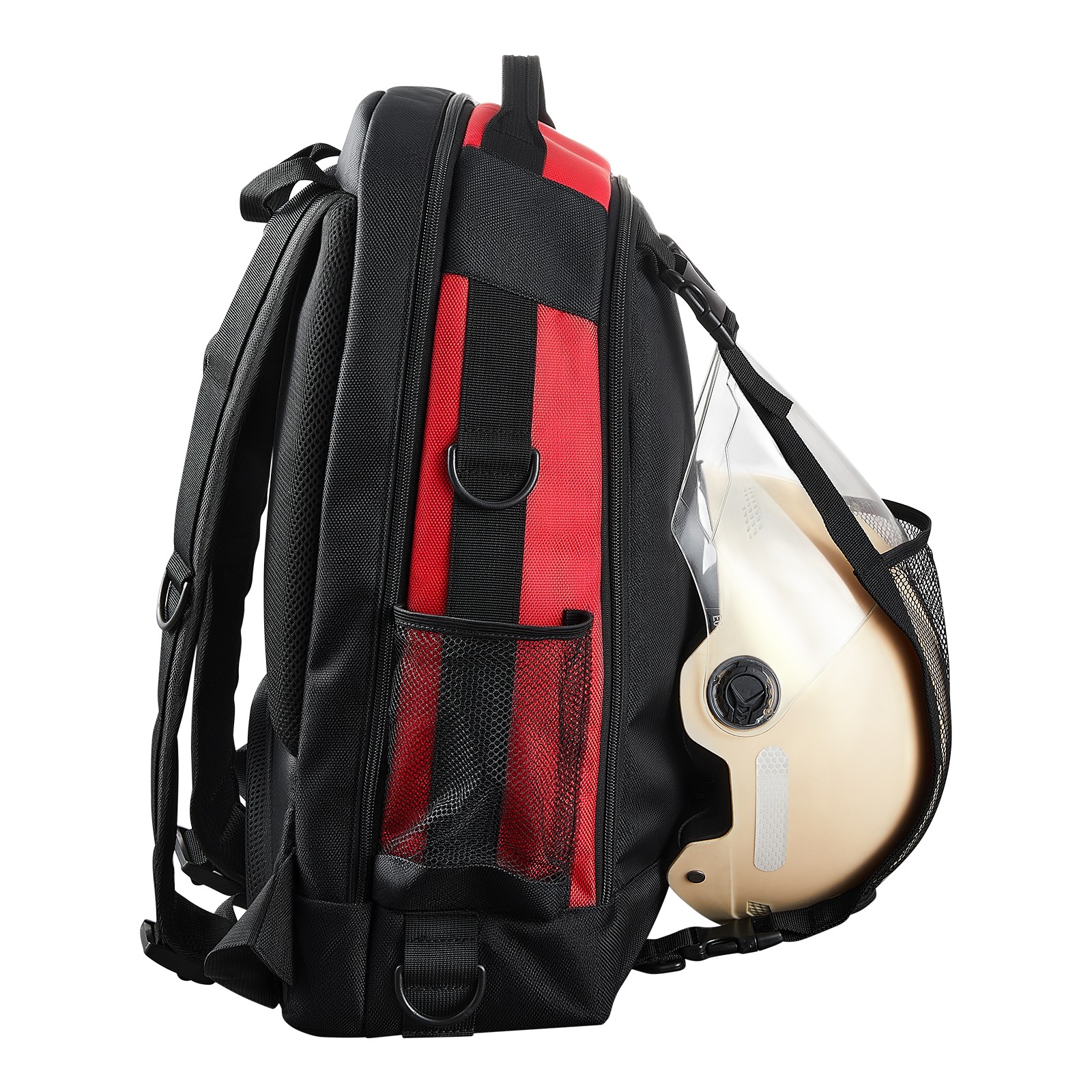 25.2L Welding Backpack 1680D Polyester Welder Backpack for Tool and Helmet