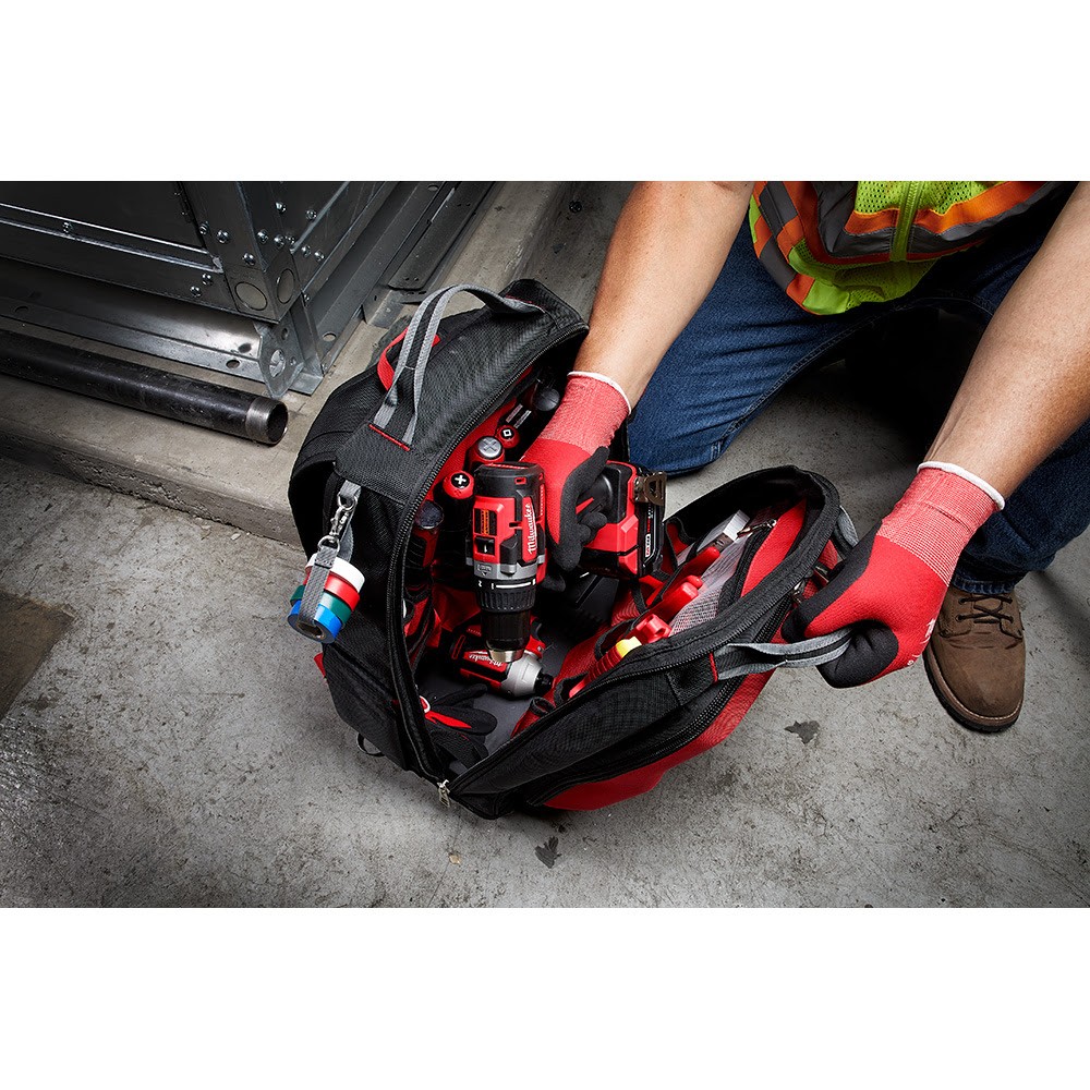 Milwaukee 48-22-8301 PACKOUT Impact Resistant Polymer Backpack, 48 Pockets