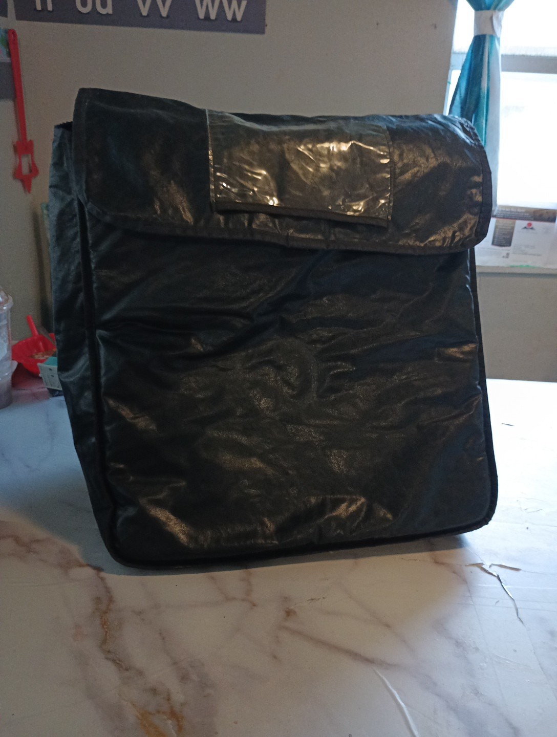 Saw Textiles Black Carrying Bag Faux Leather