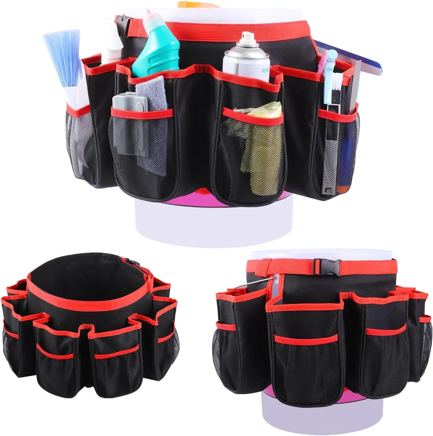Bucket Cleaning Tool Organizer,Wash Tool Caddy 5-Gallon Organizer,5 Gallon Bu…