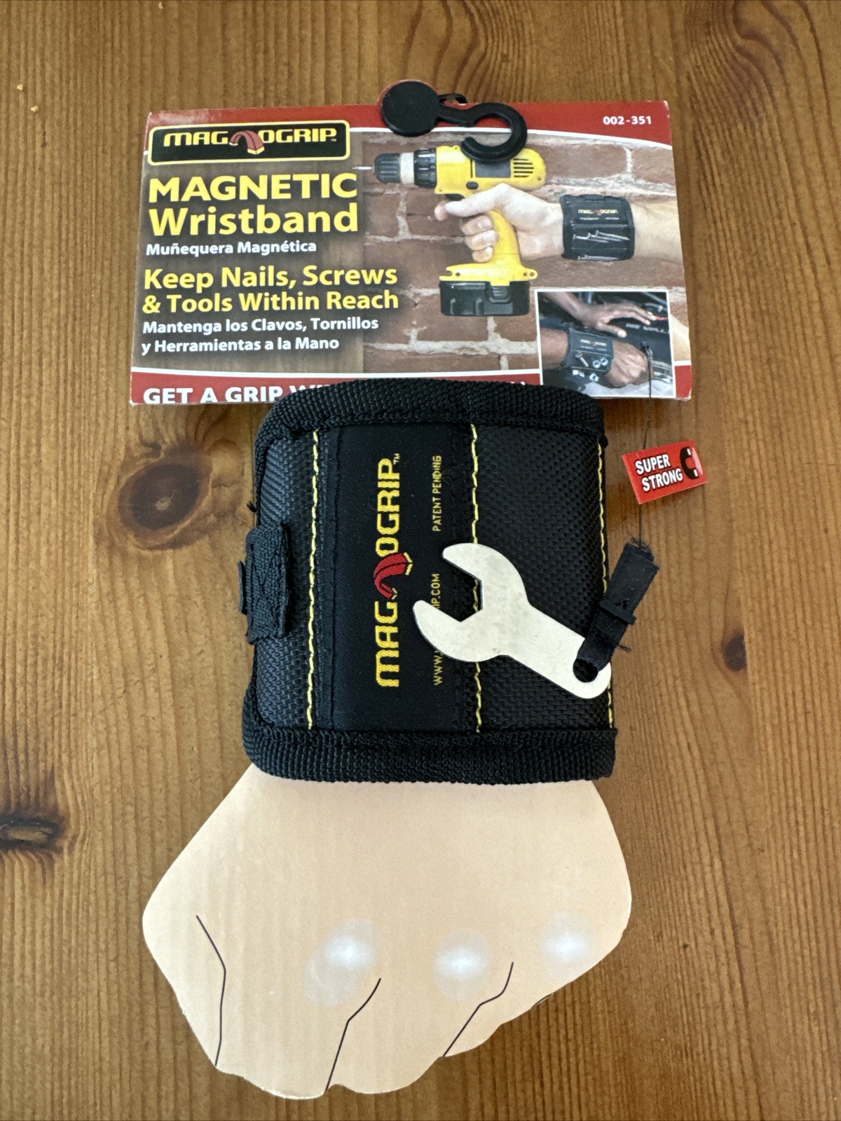 MagnoGrip 002-351 Magnetic Wristband, Black New