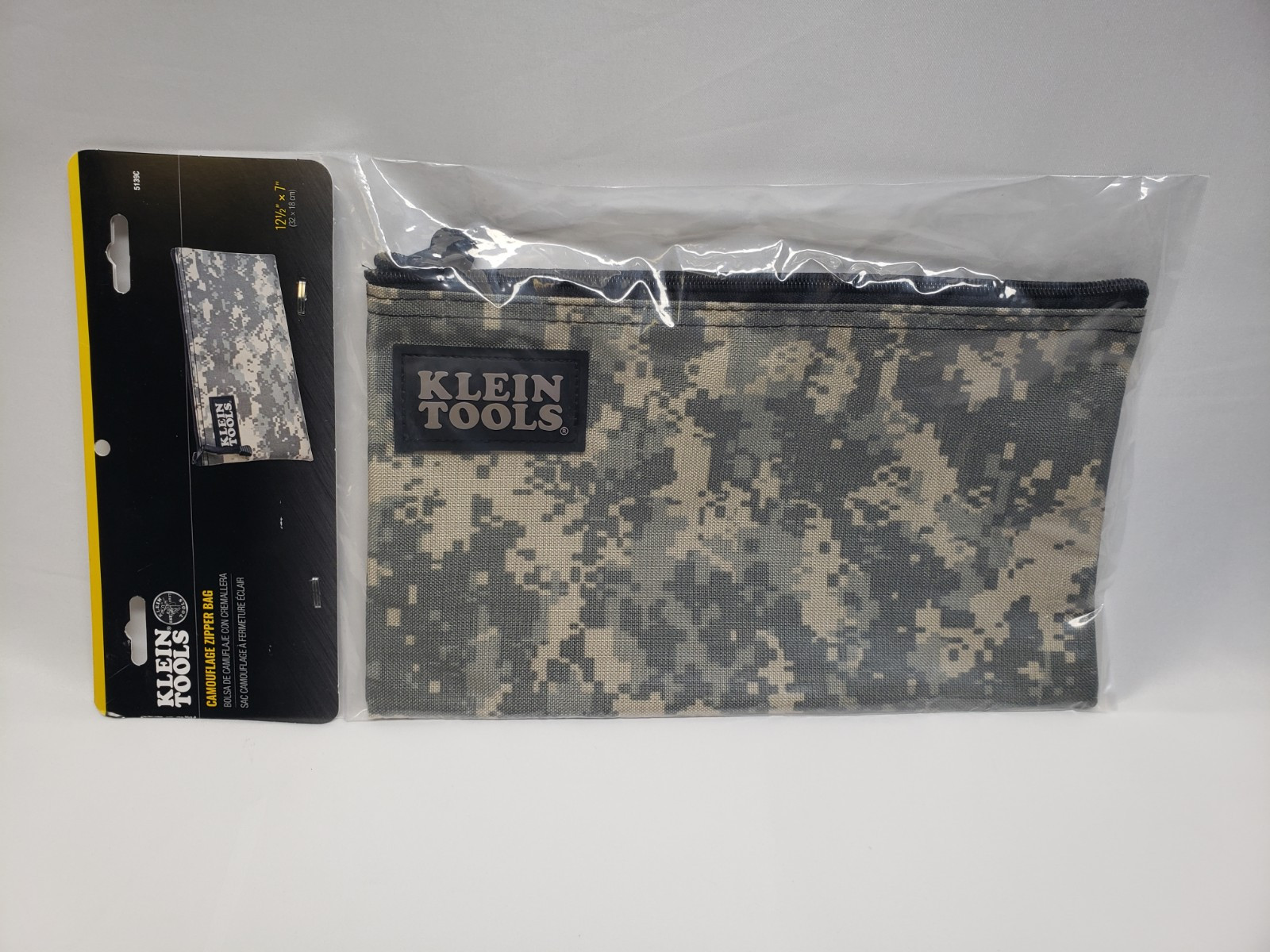Klein Tools 5139C Digital Camoflage Cordura Nylon Tool Zipper Bag 12.5 Inch New