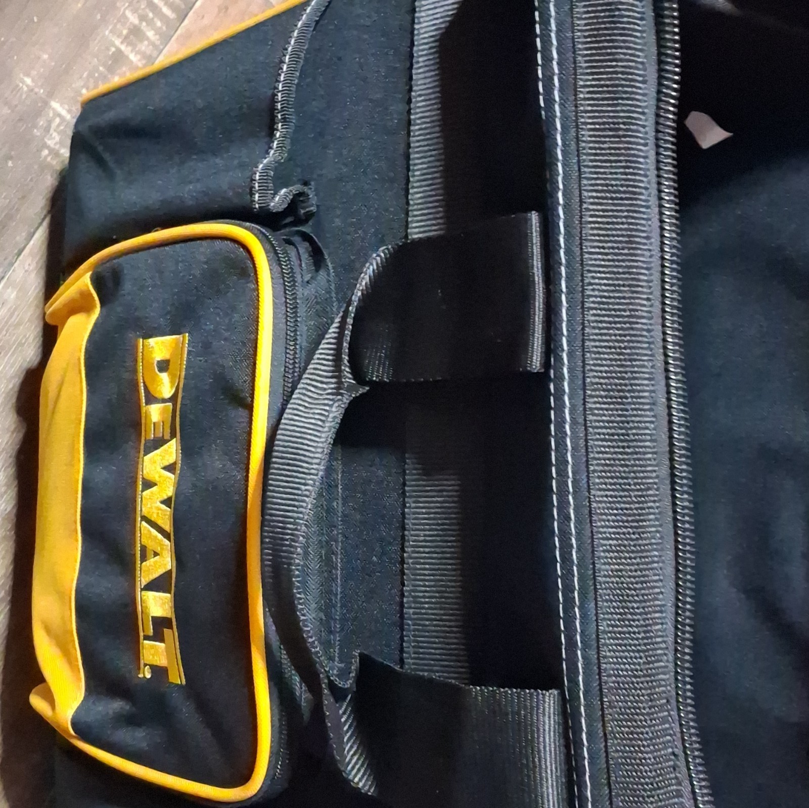 DEWALT Large Rolling Tool Bag, Telescoping Handle, Black/Yellow 36x18x12