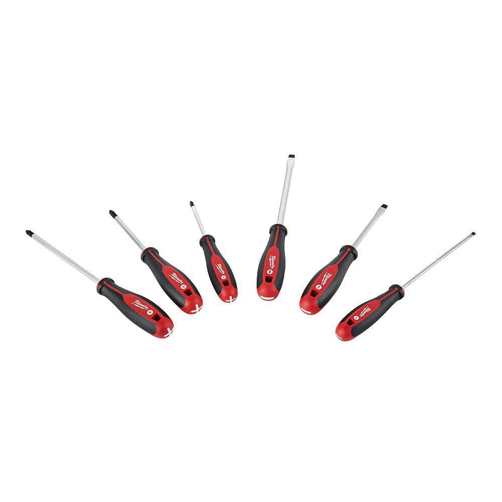 Jobsite Tool Backpack 48 Pockets Hard Molded Base with 6 Piece Screwdriver Set