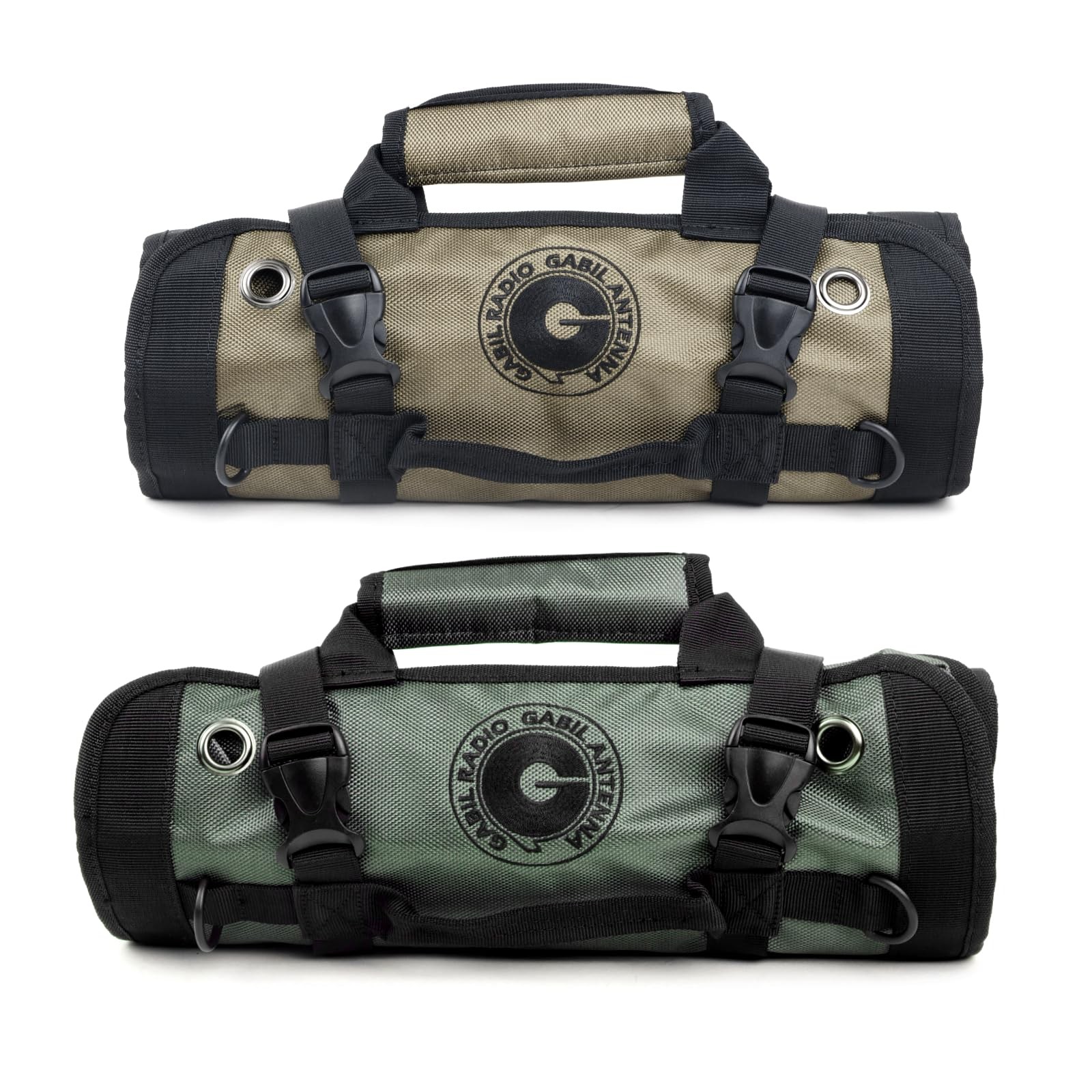 Gabil GR-ARB01 Antenna Roll Bag for Ham Radio – Army Green 1680D Organizer