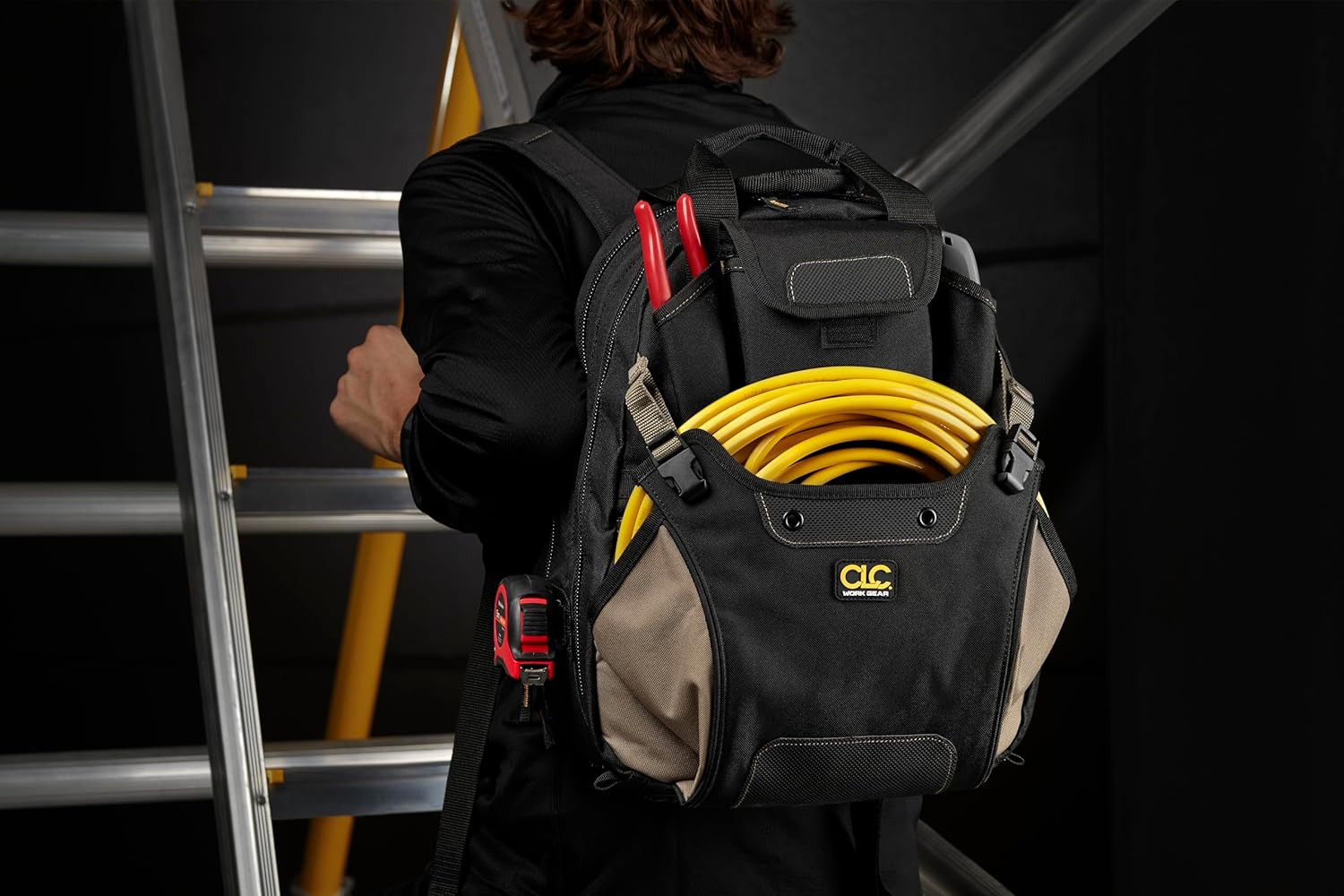 CLC Work Gear 1134 Carpenter’S Tool Backpack, 44 Pockets, Padded Back Support, B
